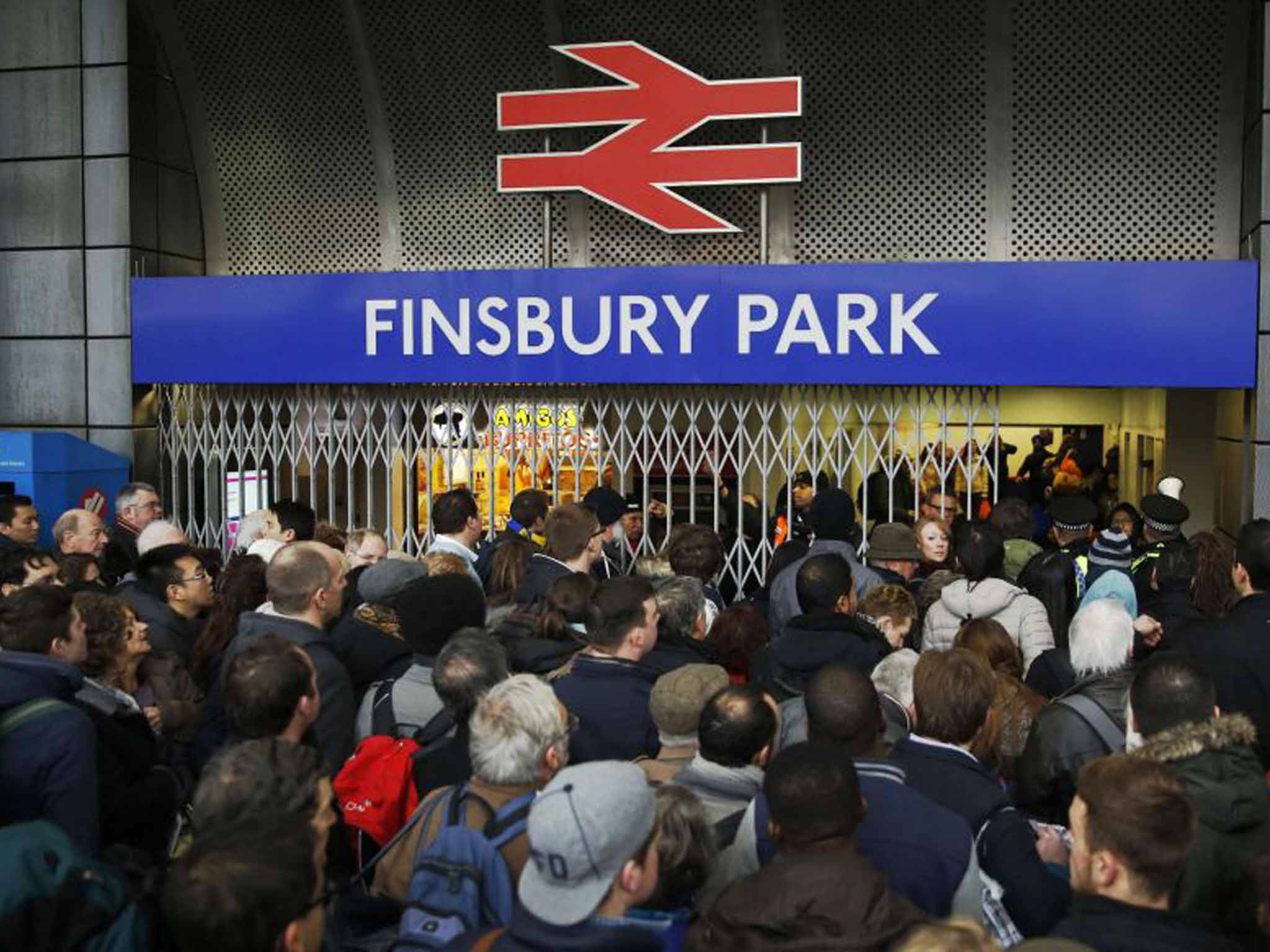 Park and ride: the station was overwhelmed