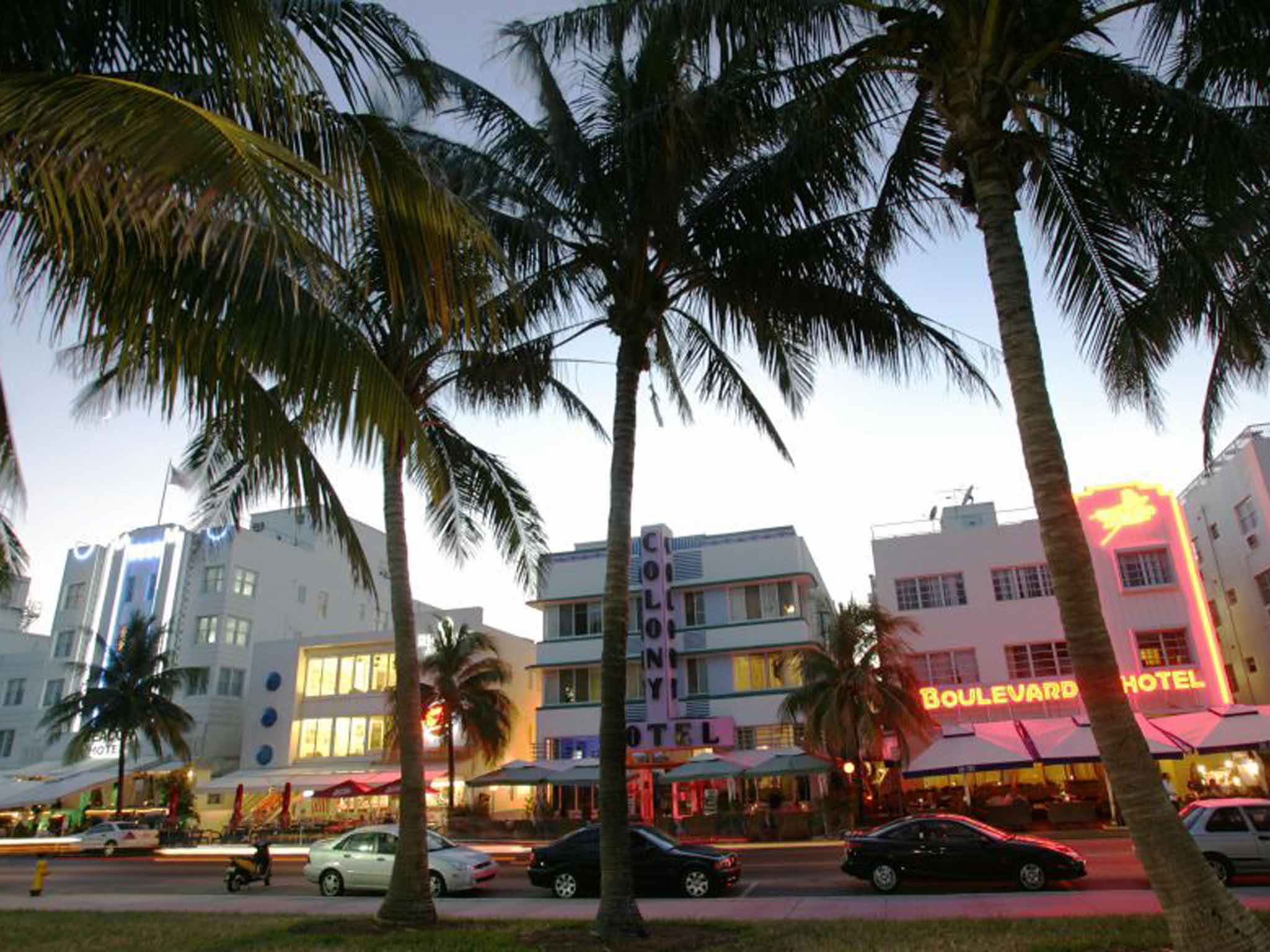 Deco delight: classic hotels line Miami's Ocean Drive