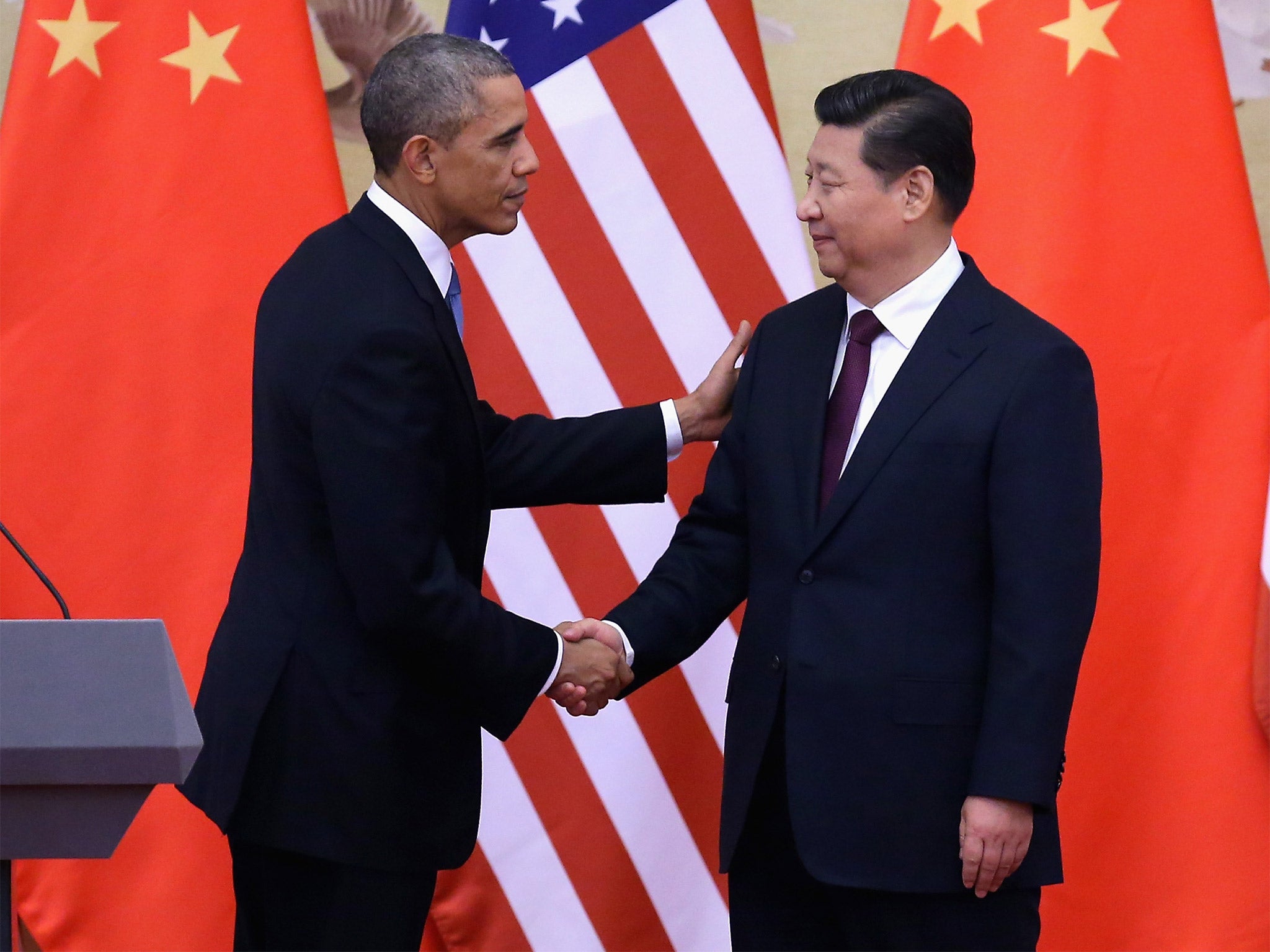 Game changer?: In November, America and China made a historic joint pledge to reduce carbon emissions (Getty)