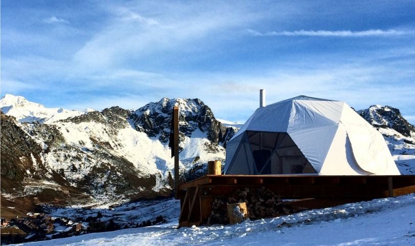 The French resort of La Plagne's latest offering is a 'hot igloo'