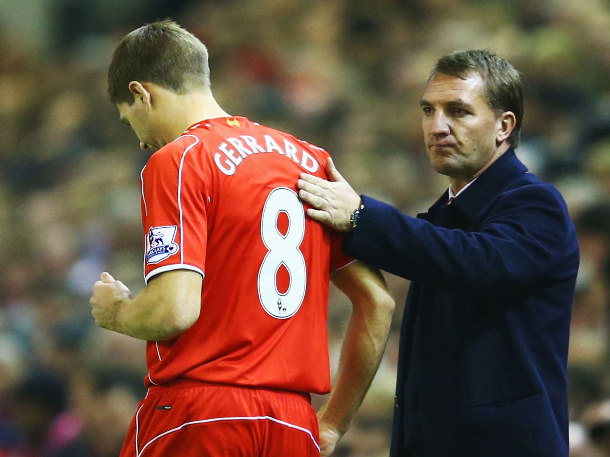 Steven Gerrard and Brendan Rodgers