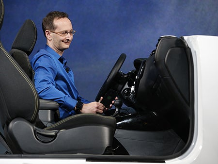 Executives demonstrate Google's connected car systems