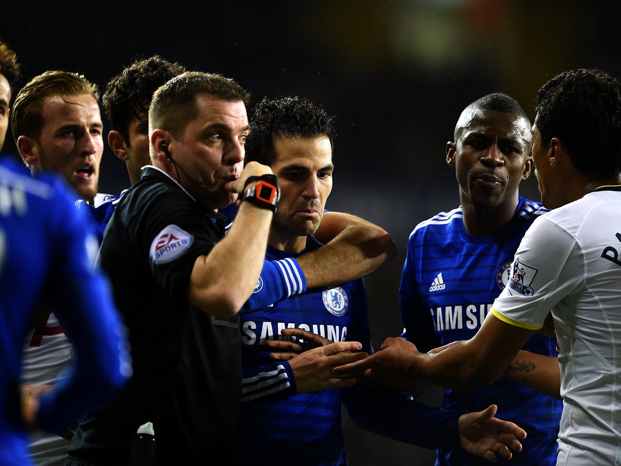 Phil Dowd was the target of Mourinho's criticism after the Spurs defeat