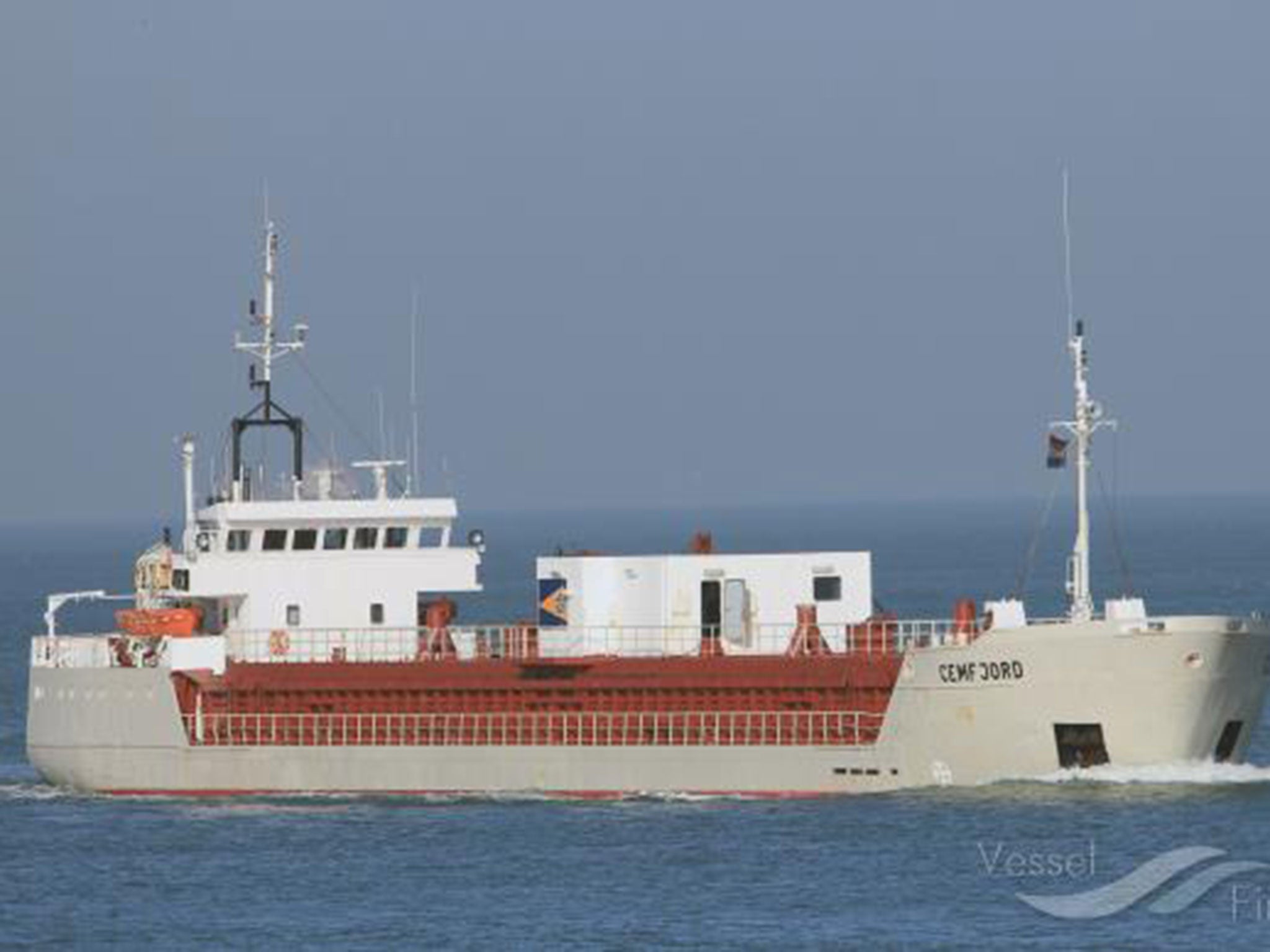 The Cemfjord photographed in March 2013 by Hannes van Rijn