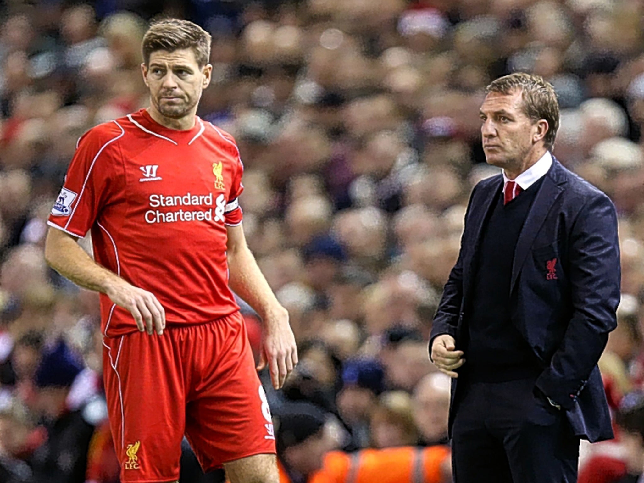 Steven Gerrard and Brendan Rodgers