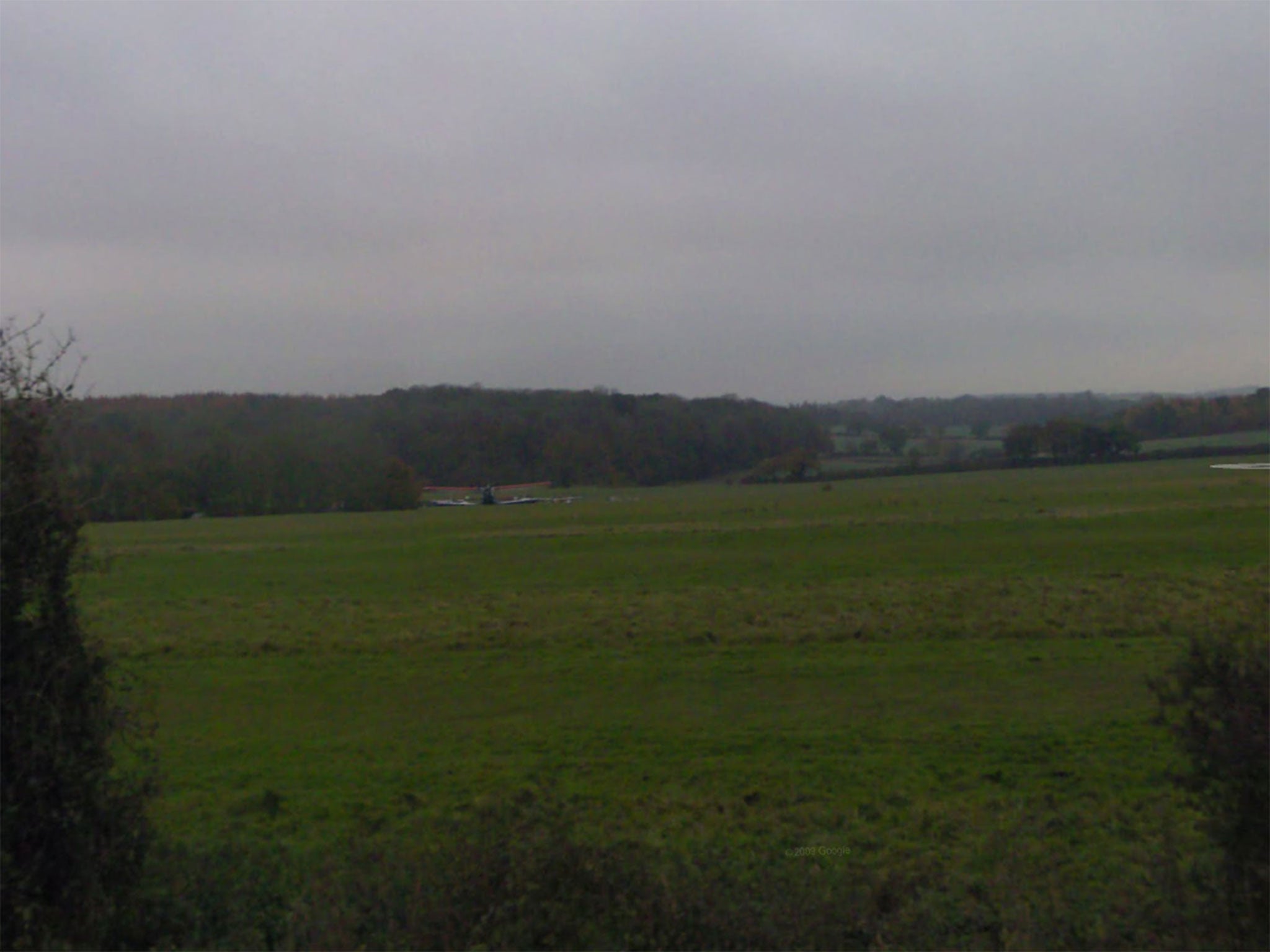 The aircraft came down near Popham Airfield