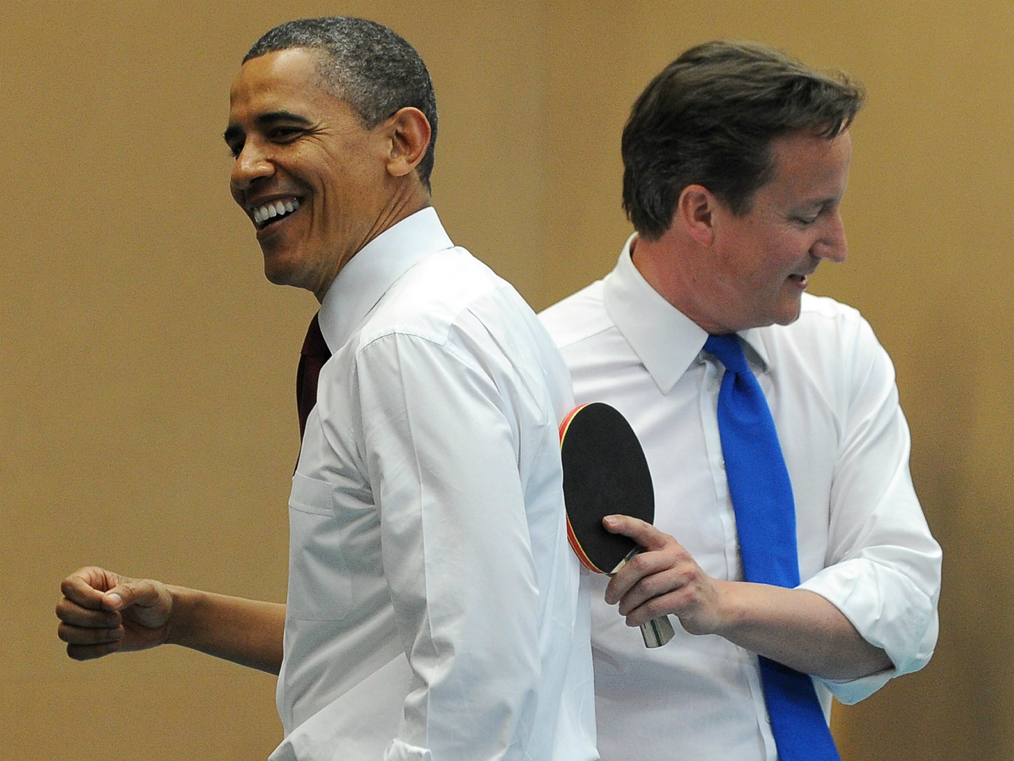 Team work makes the dream work: the two 'bros' playing table tennis at the Globe Academy School in London, 2011