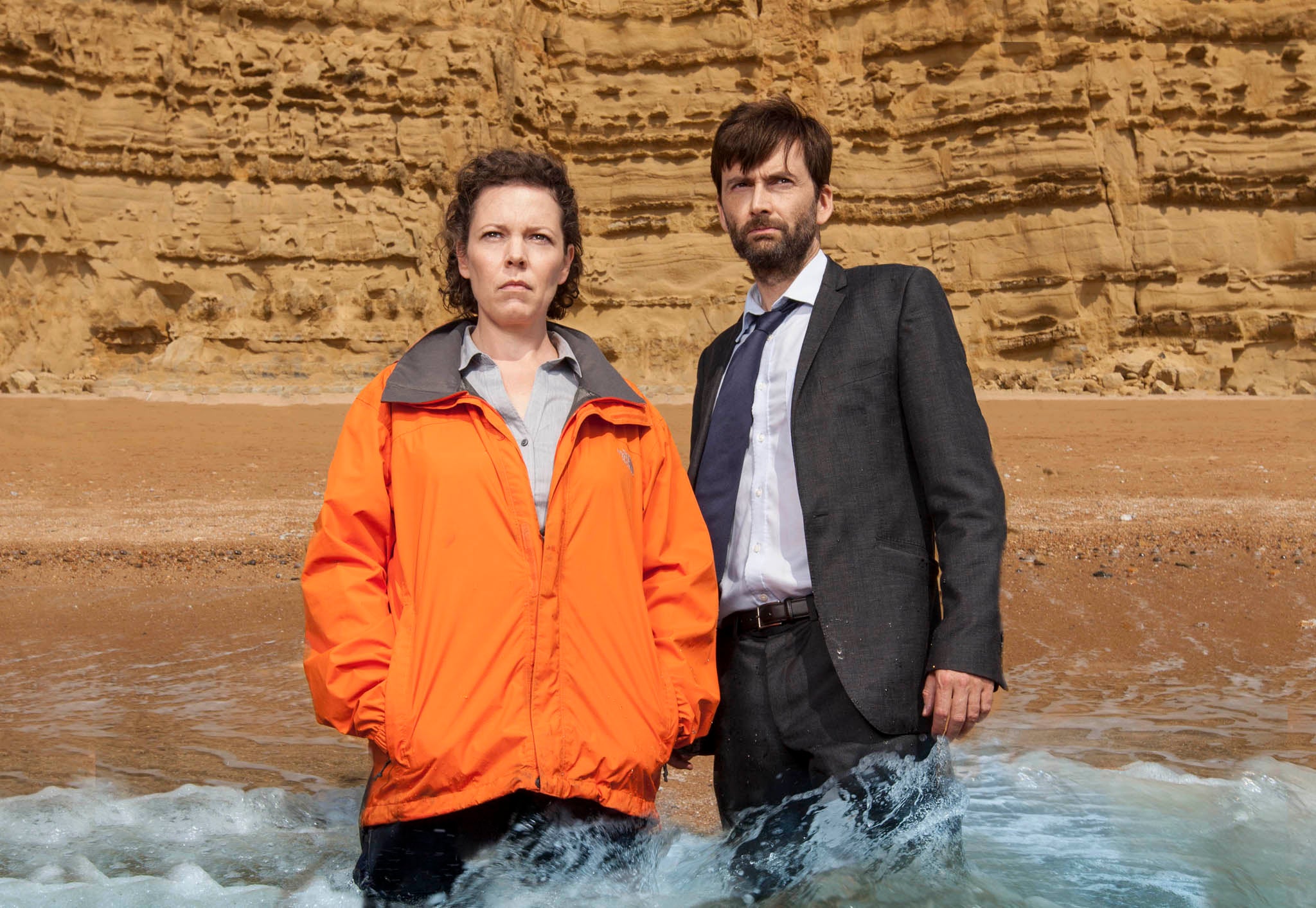 Olivia Colman and David Tennant in Broadchurch series 2