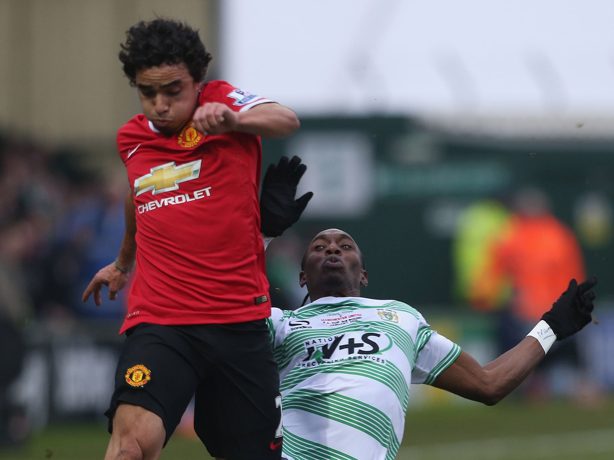 Rafael in action against Yeovil