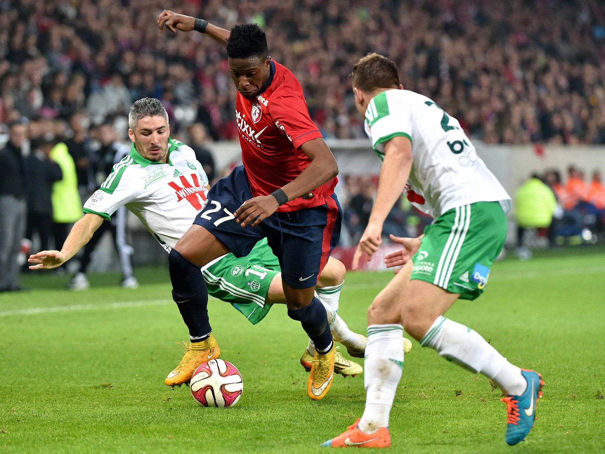 Divock Origi in action for Lille