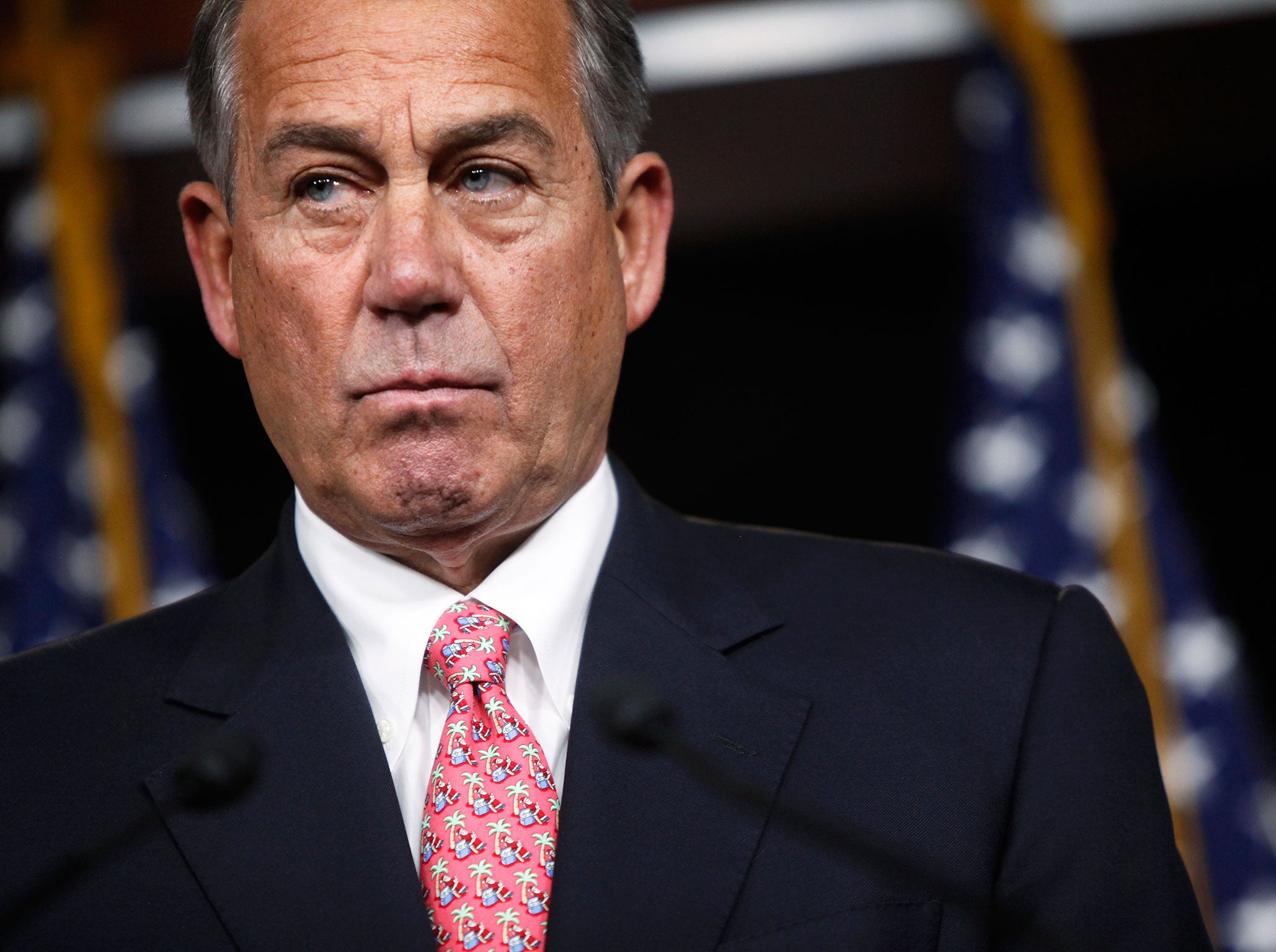 John Boehner faces a challenge on his first day