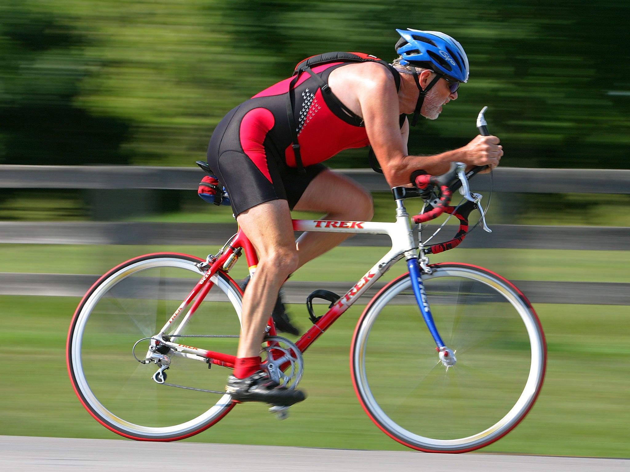 Scientists analysed the physiological functions of more than 120 regular cyclists aged between 55 and 79, and failed to find any of the obvious signs of ageing they might have expected (Getty)