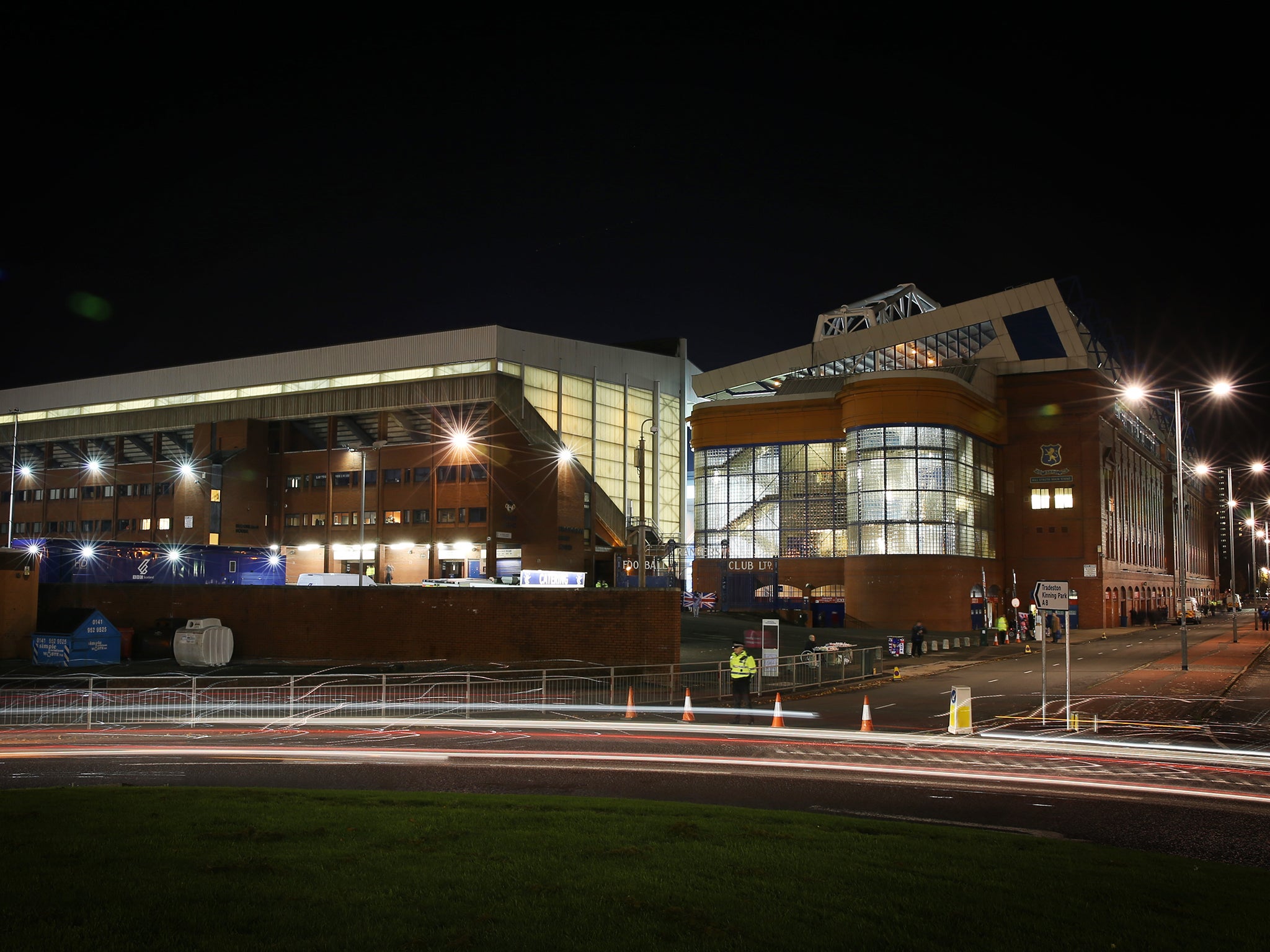 Ibrox Stadium.