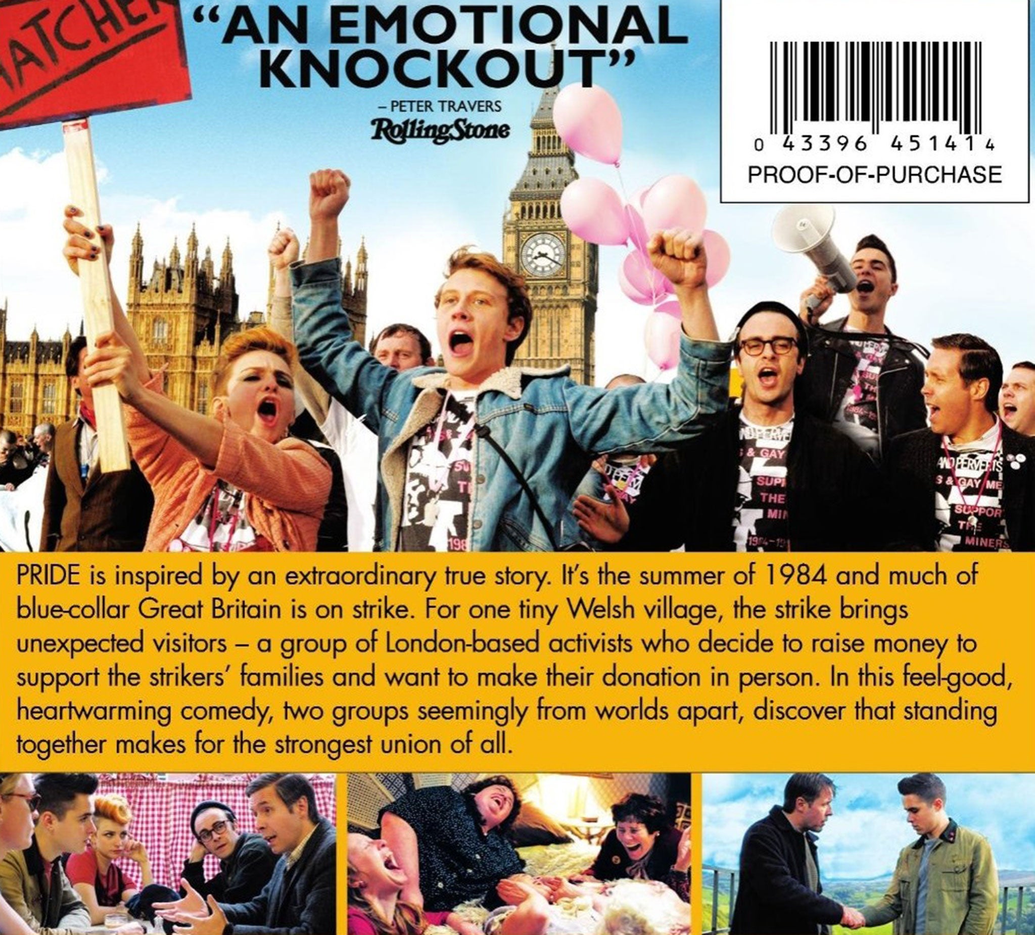 The back cover of the US Pride DVD, with all gay references removed