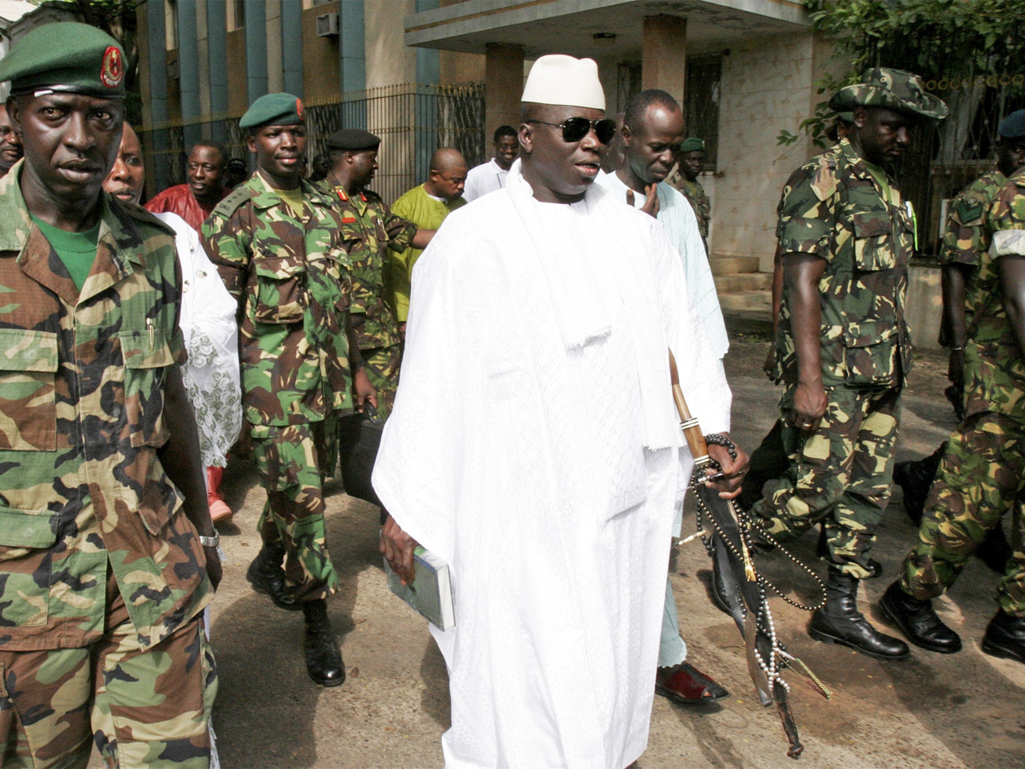 Incumbent President Yayha Jammeh took power in a military coup in 1994