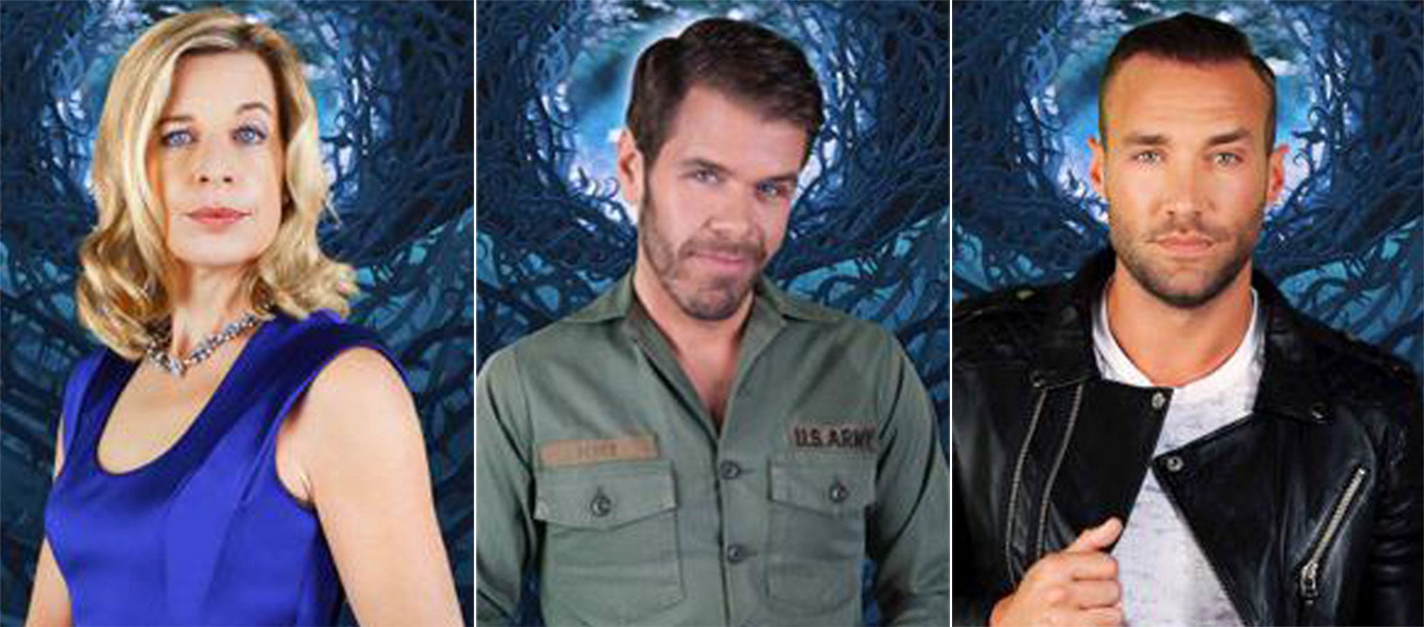 Celebrity Big Brother contestants Katie Hopkins, Perez Hilton and Calum Best