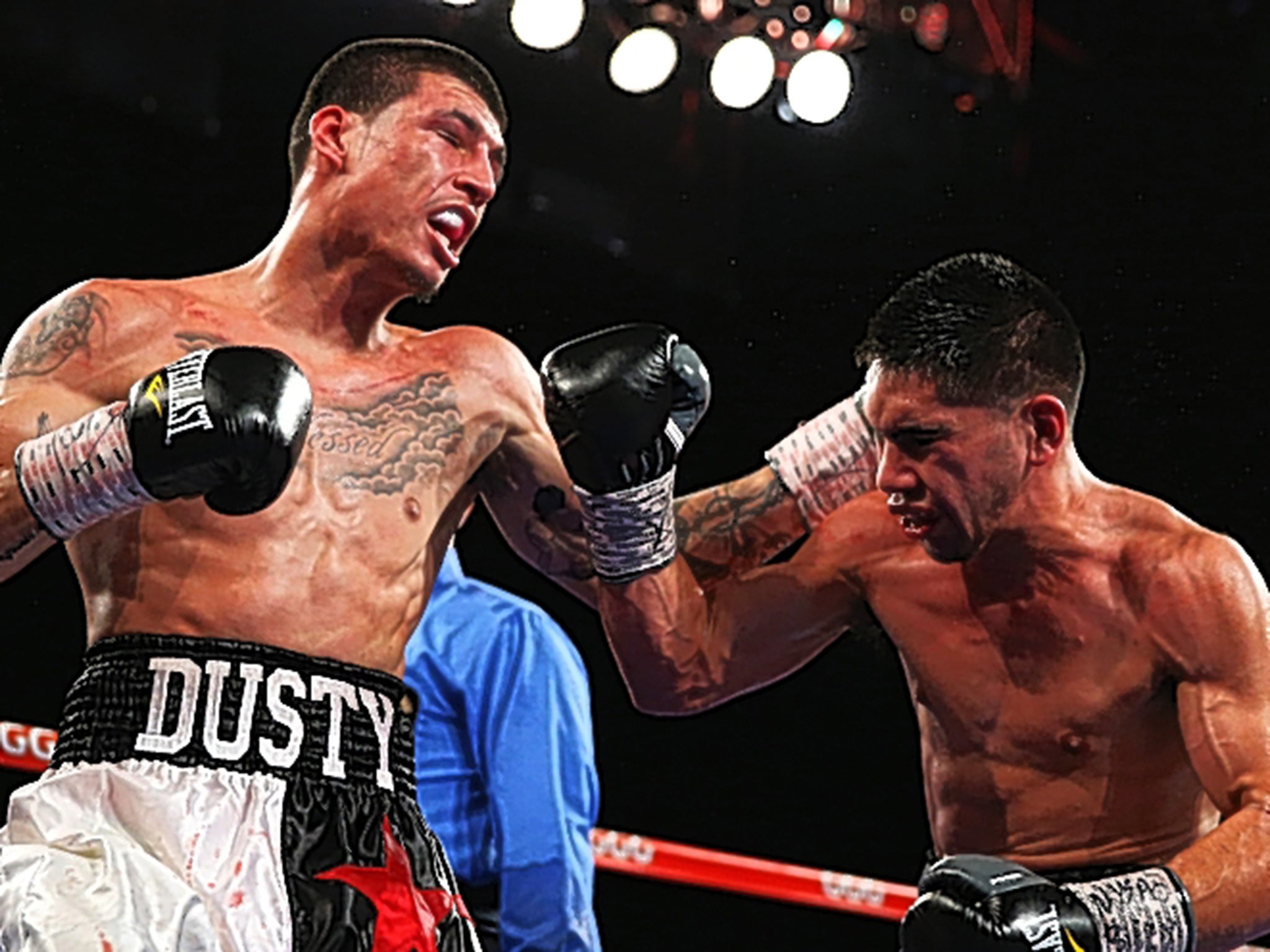 Washington welterweight Dusty Hernandez-Harrison (left) tops the bill Friday night for Jay-Z’s first promotion when he takes on local fighter Tommy ‘The Razor’ Rainone