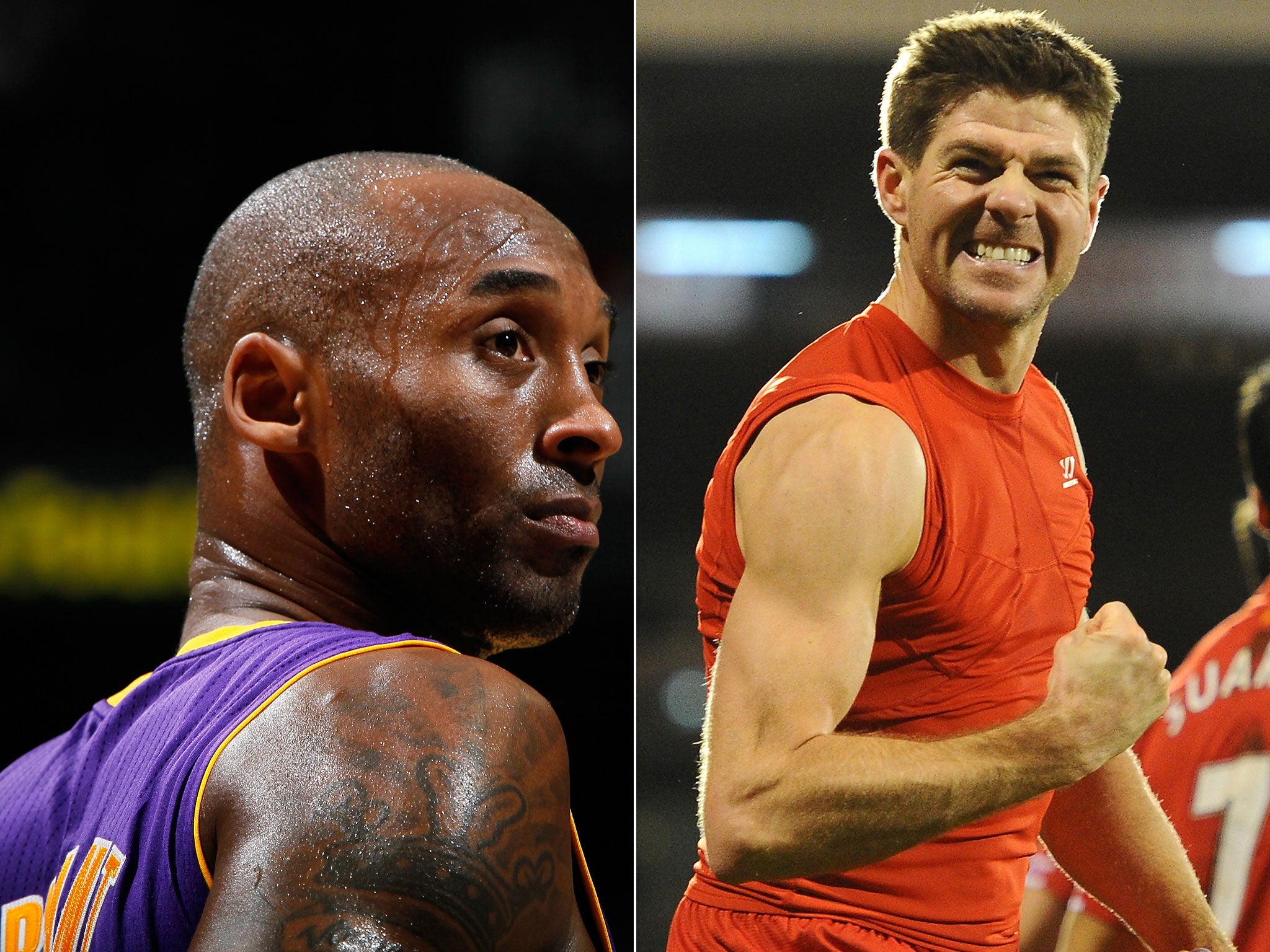 Kobe Bryant and Steven Gerrard