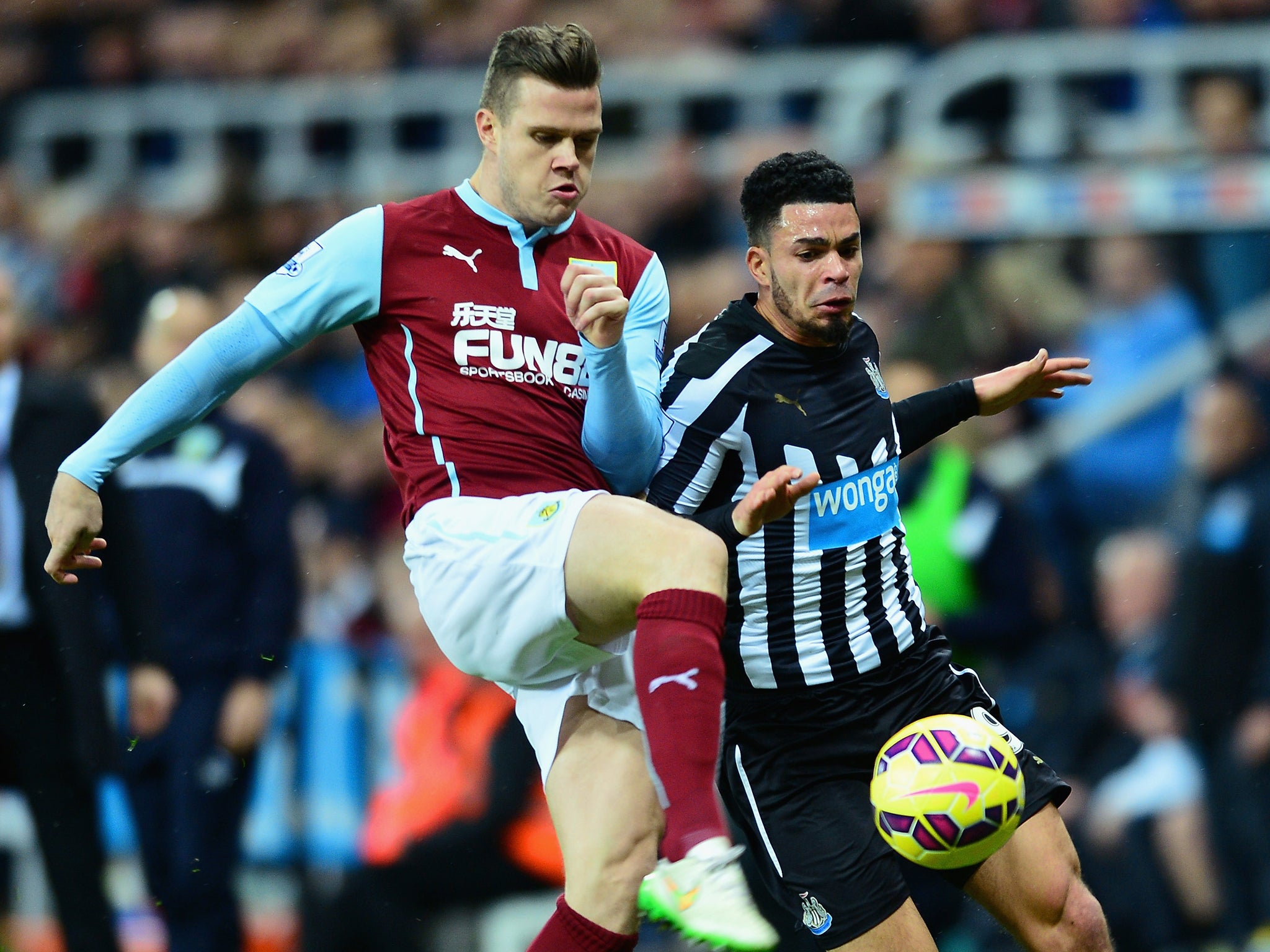 Michael Keane in action for Burnley