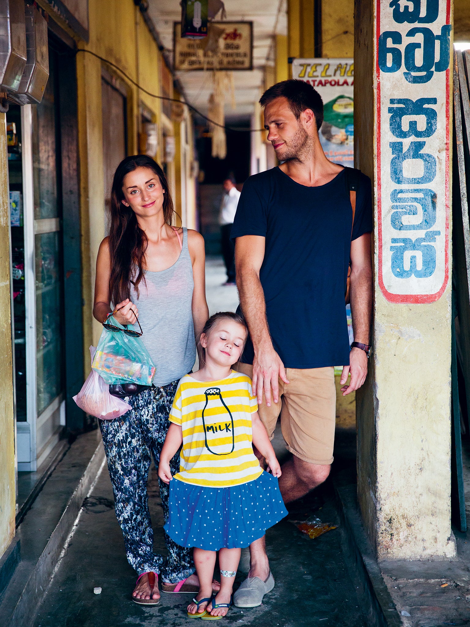 Scandinavian sensations: David Frenkiel and Luise Vindahl with their daughter, Elsa