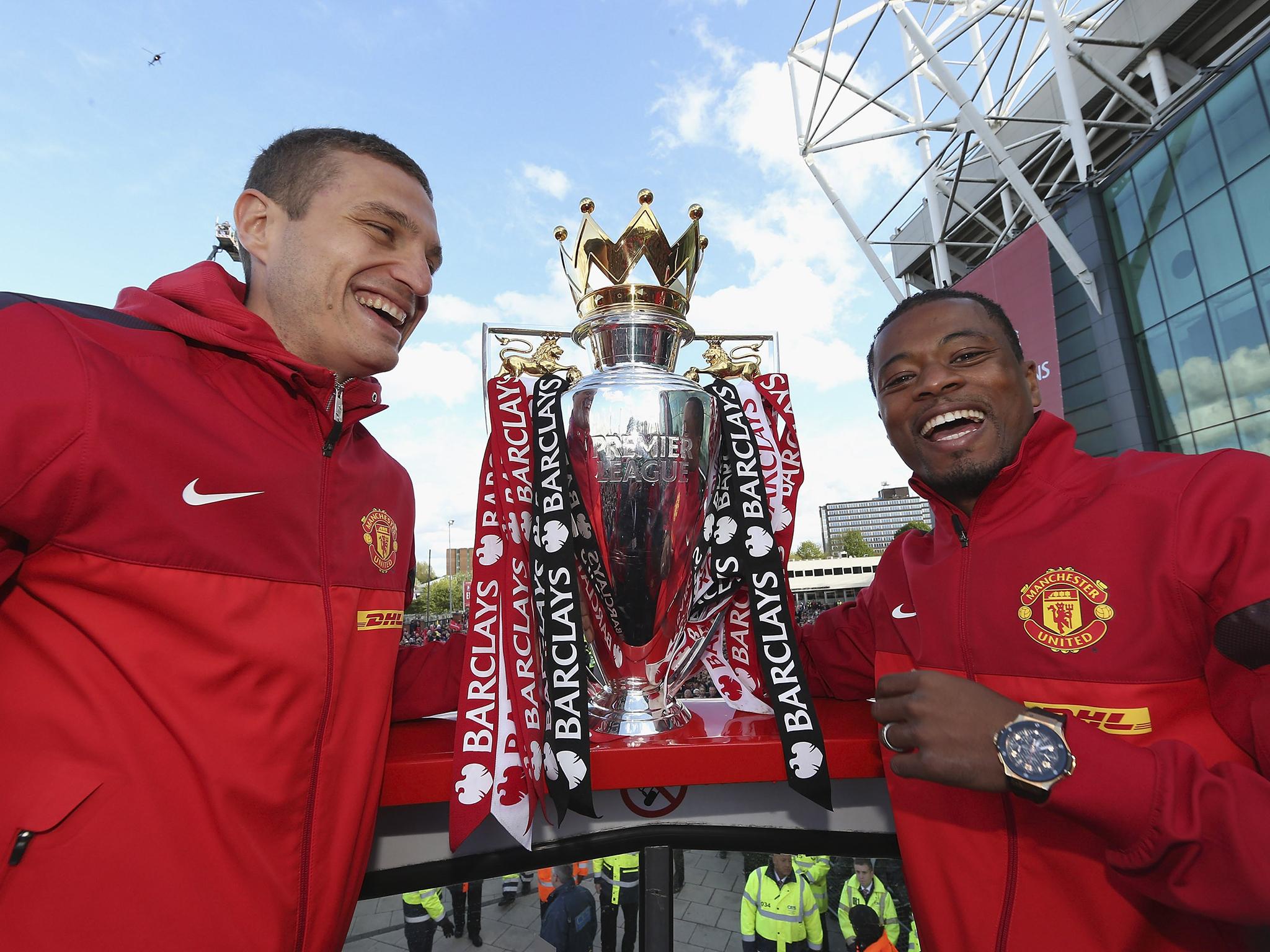 Patrice Evra won the Premier League five times during his spell at United