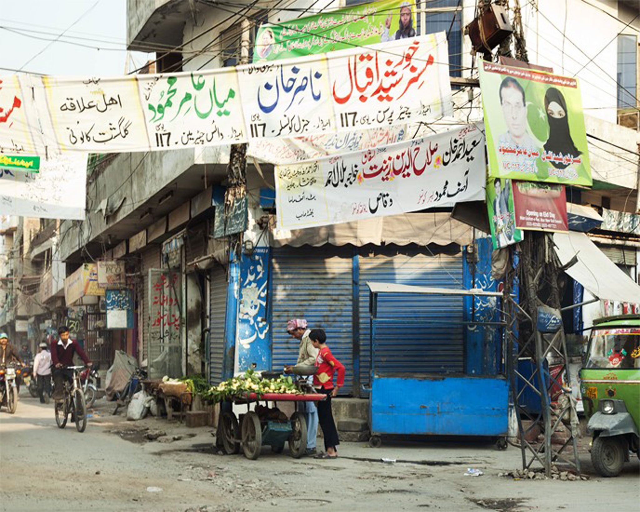 A street in Gulgasht Colony, Lahore, part of the route taken once a month by Sylvia Pershaad to visit her son on death row