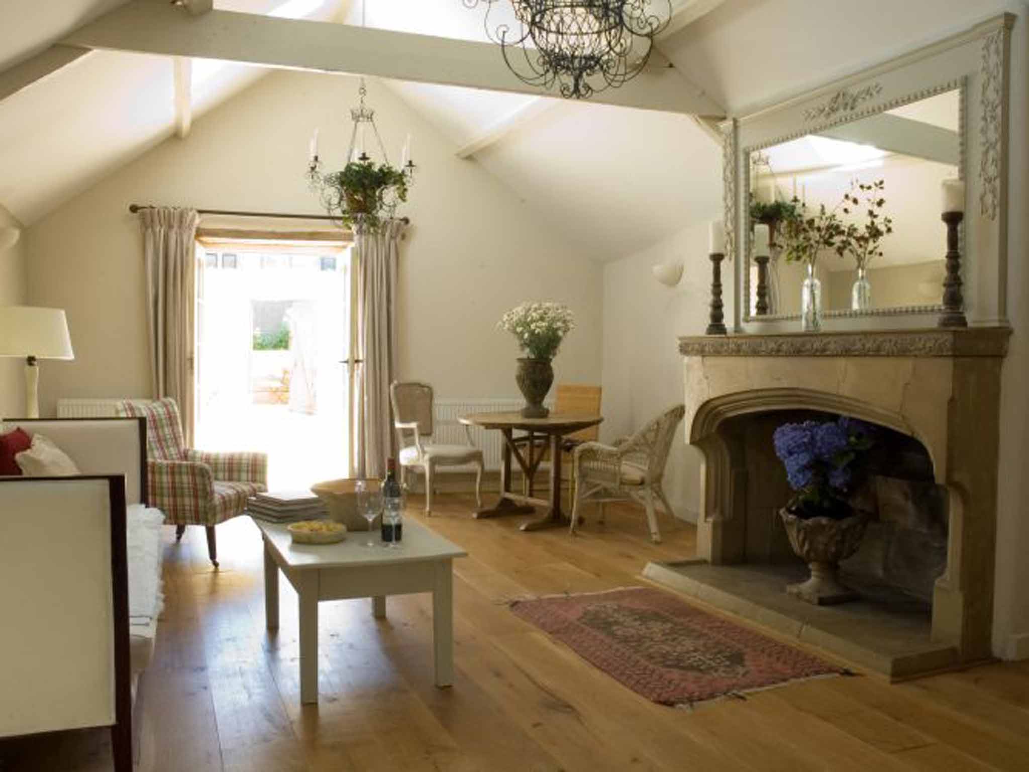 A show-stealing fireplace