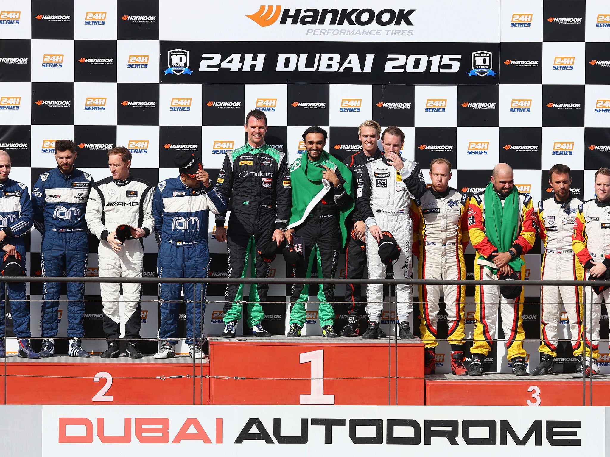 Webb was part of the Black Falcon Mercedes SLS AMG GT3 that won the Dubai 24 Hours