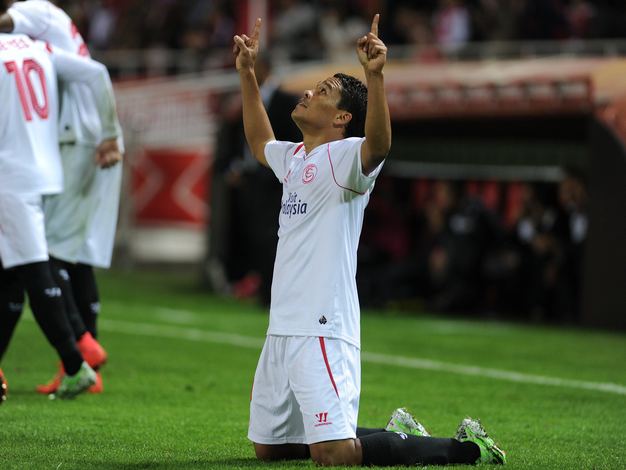 Seville striker Carlos Bacca