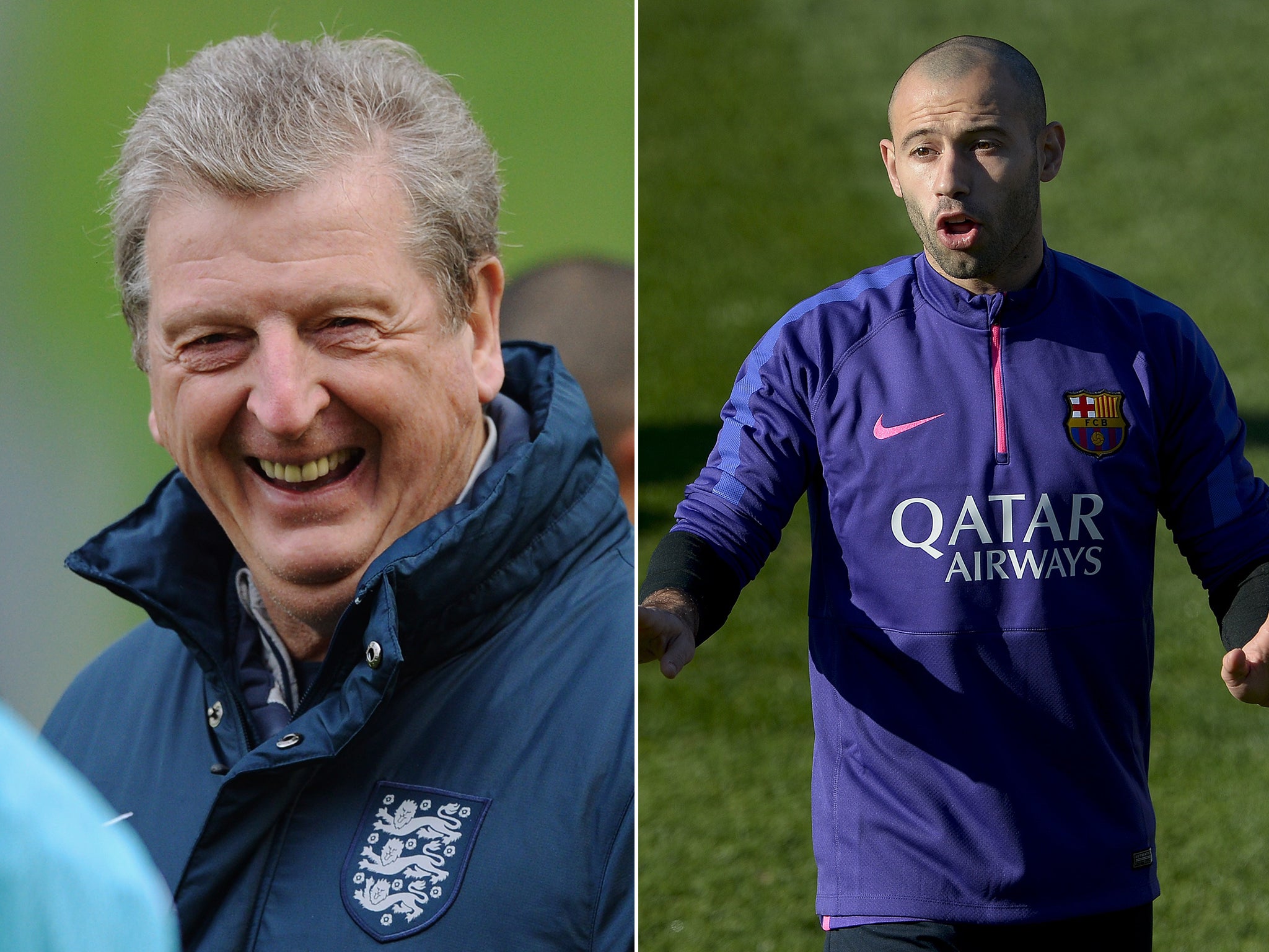 Roy Hodgson and Javier Mascherano