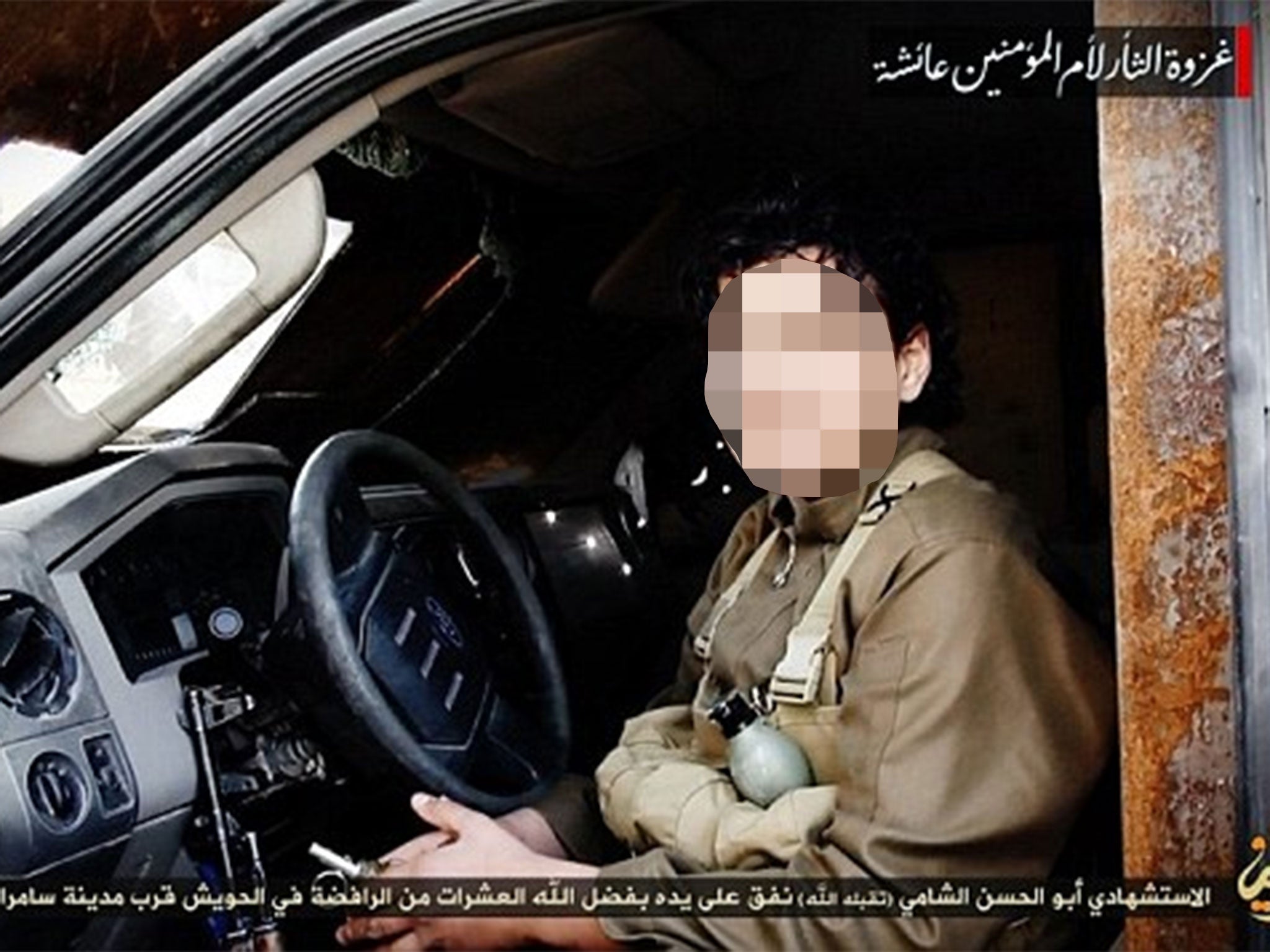 A previous video showed a young boy who Isis claimed took part in a suicide bombing