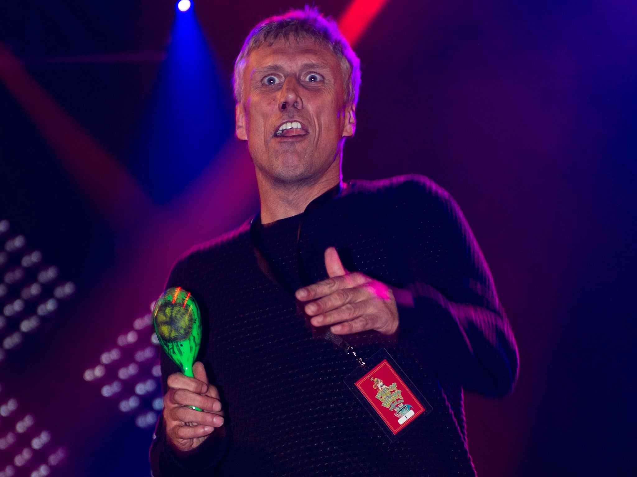 Bez performing with the Happy Mondays in 2013 (Getty)