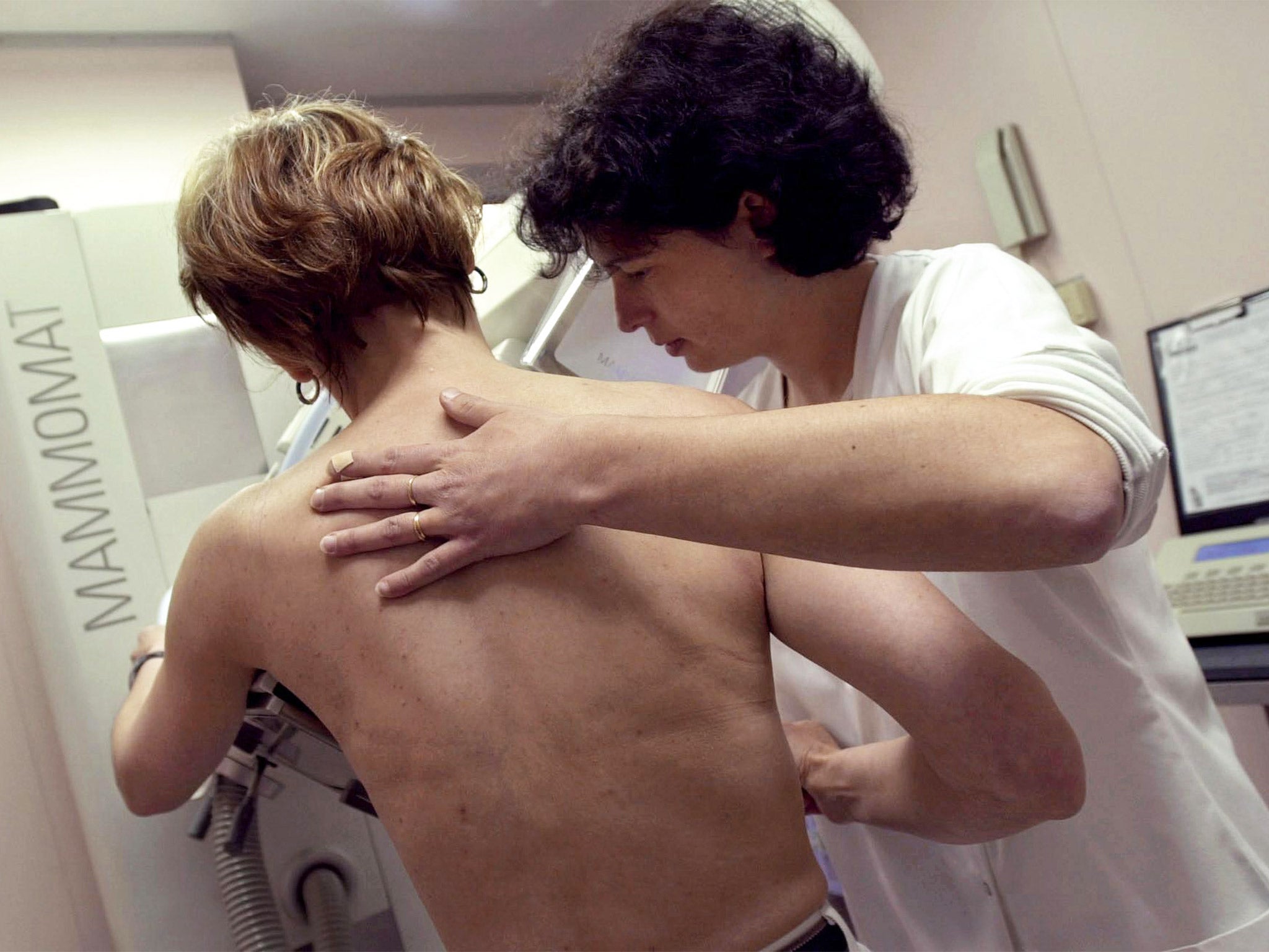 A nurse performs a mammography. Diagnosing cancer early is perhaps the most important factor determining survival chances (Getty)