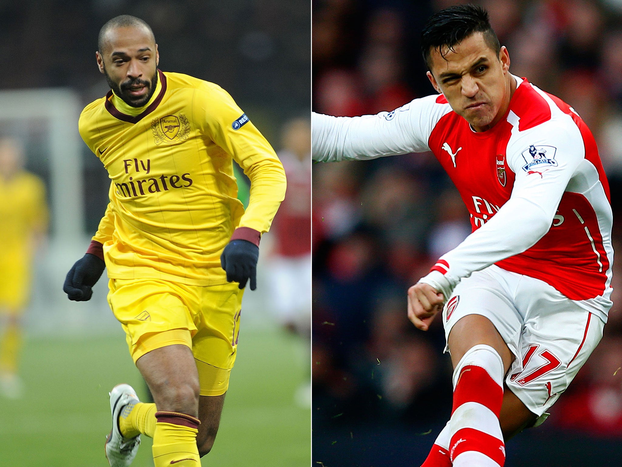 Thierry Henry (left) and Alexis Sanchez