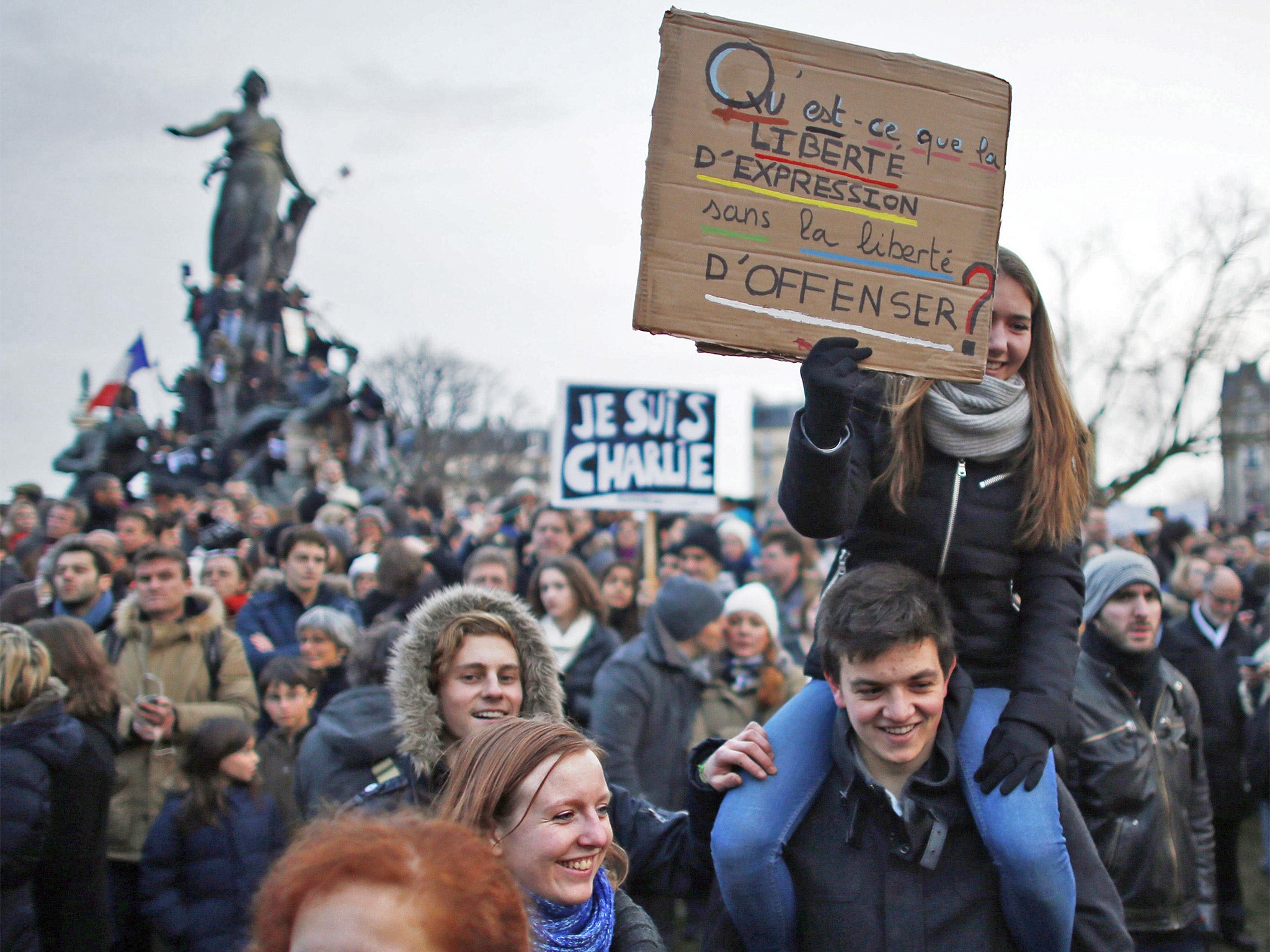 Sign of the times: a Unity rally march in Paris 