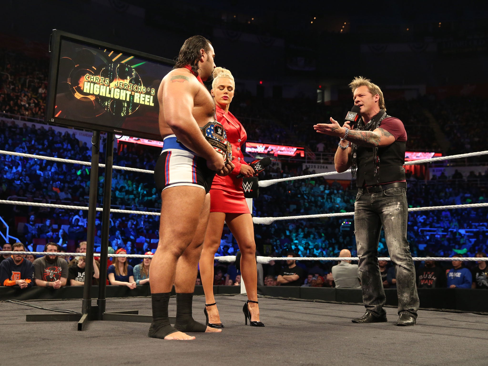 Jericho confronts Rusev on the Highlight Reel