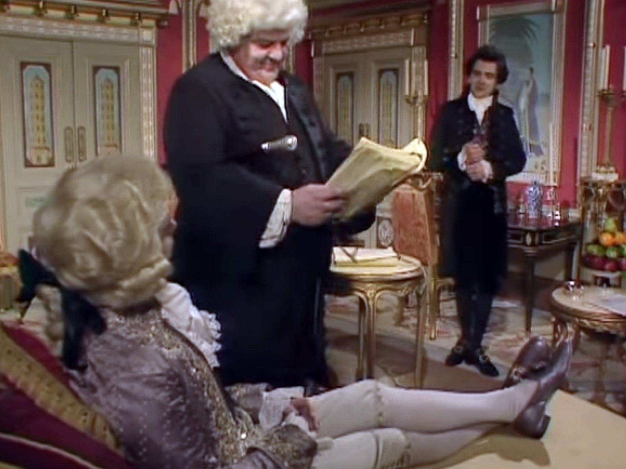 Word up: Robbie Coltrane as dictionary guru Doctor Johnson in the classic sitcom Blackadder the Third