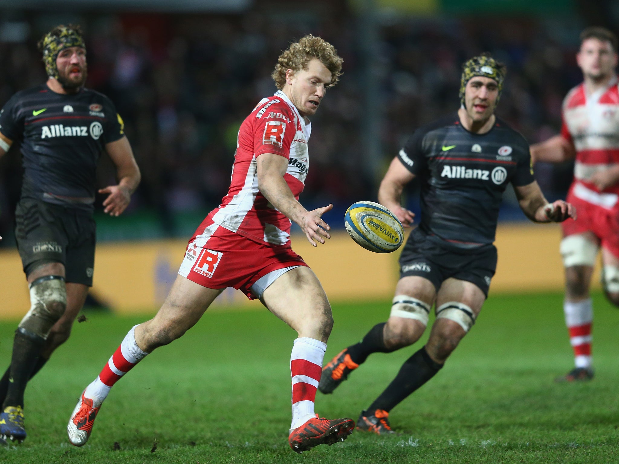 Billy Twelvetrees whose hit-and-miss form for Gloucester is of deep concern to Lancaster and his lieutenants