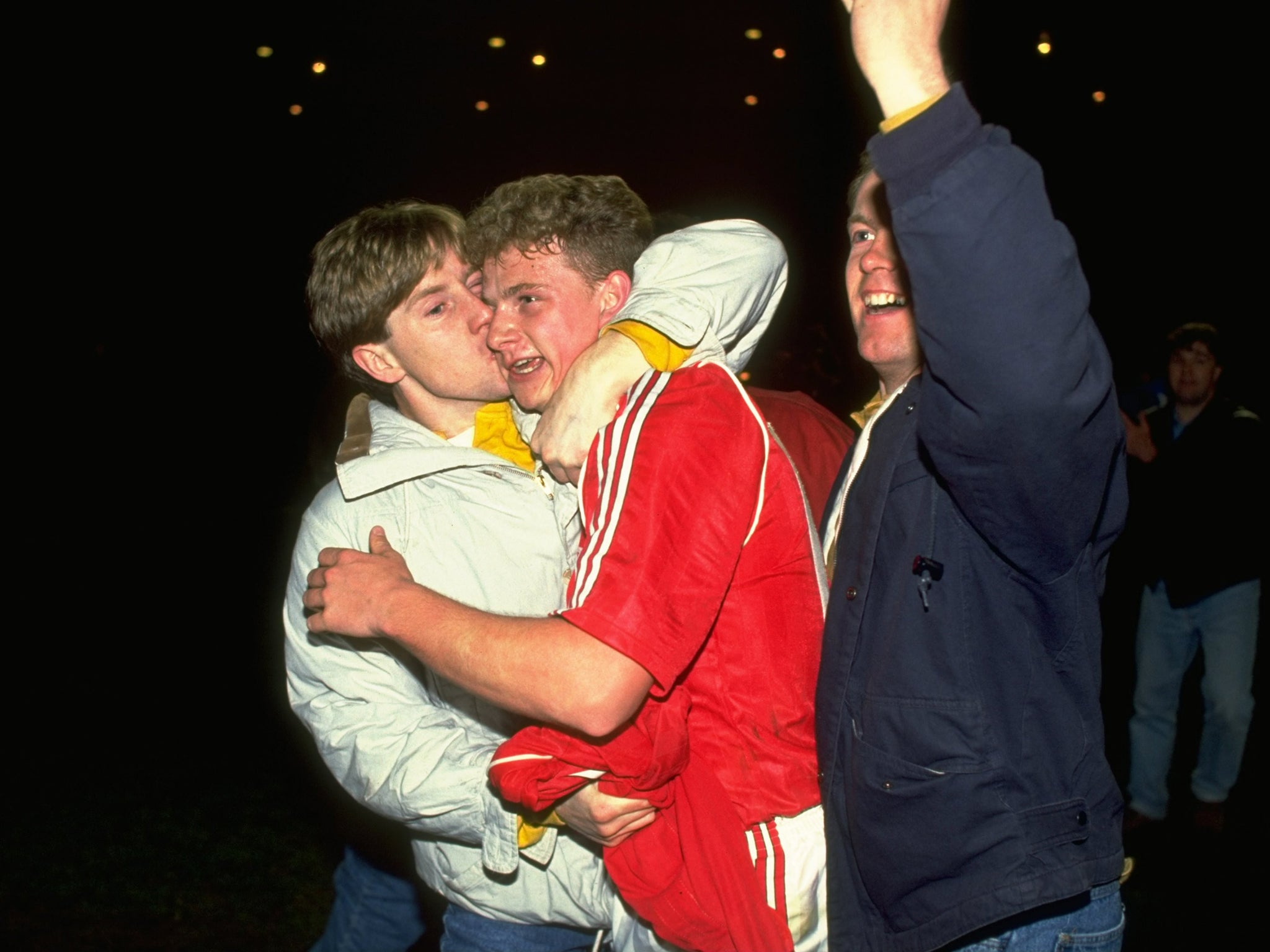 Mark Robins during his days at Manchester United