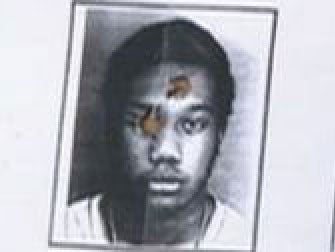 A mugshot of Woody Deant, when he was 18 years old, was used as target practice by US police