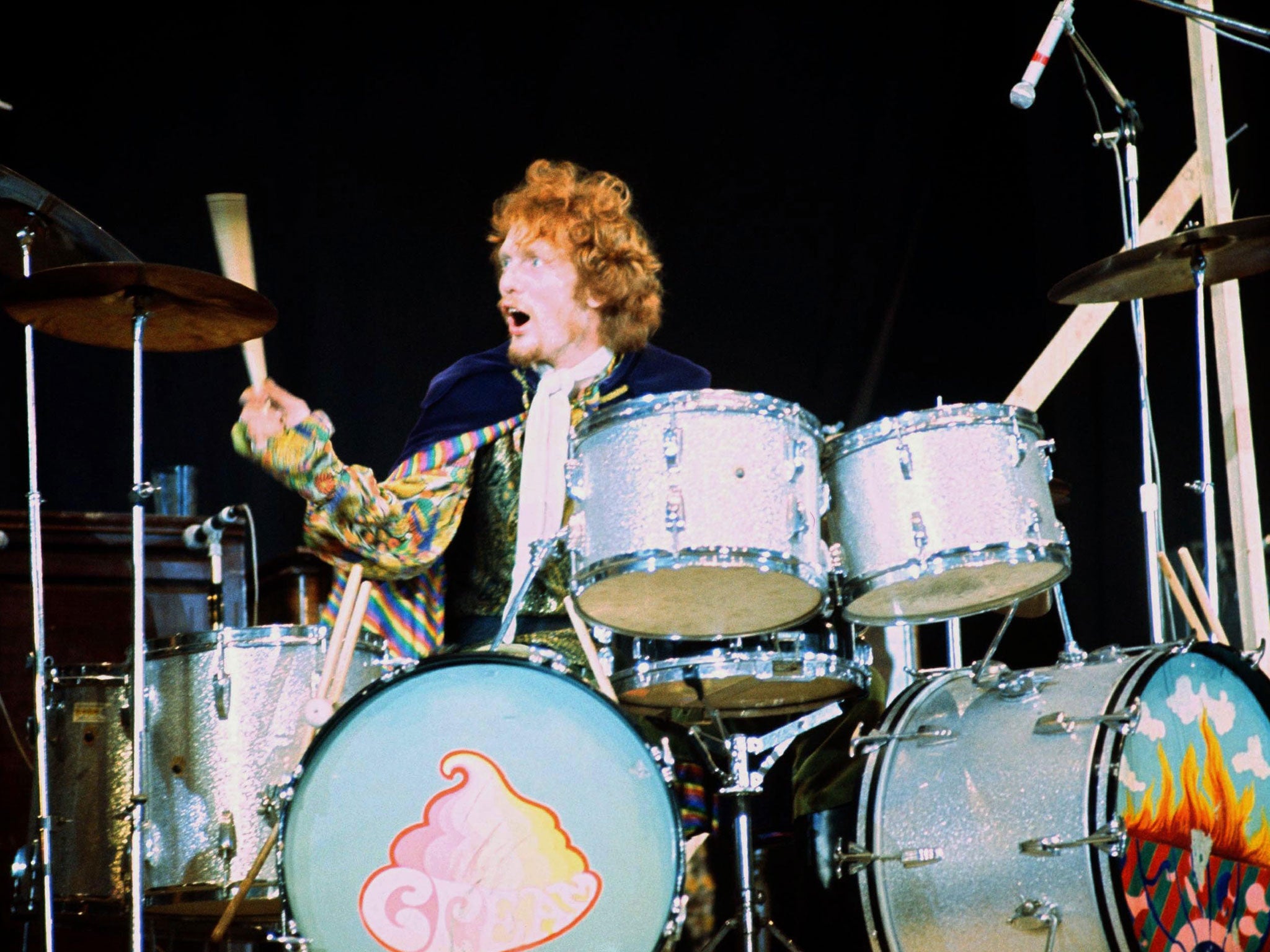 The ex-'Cream' drummer Ginger Baker