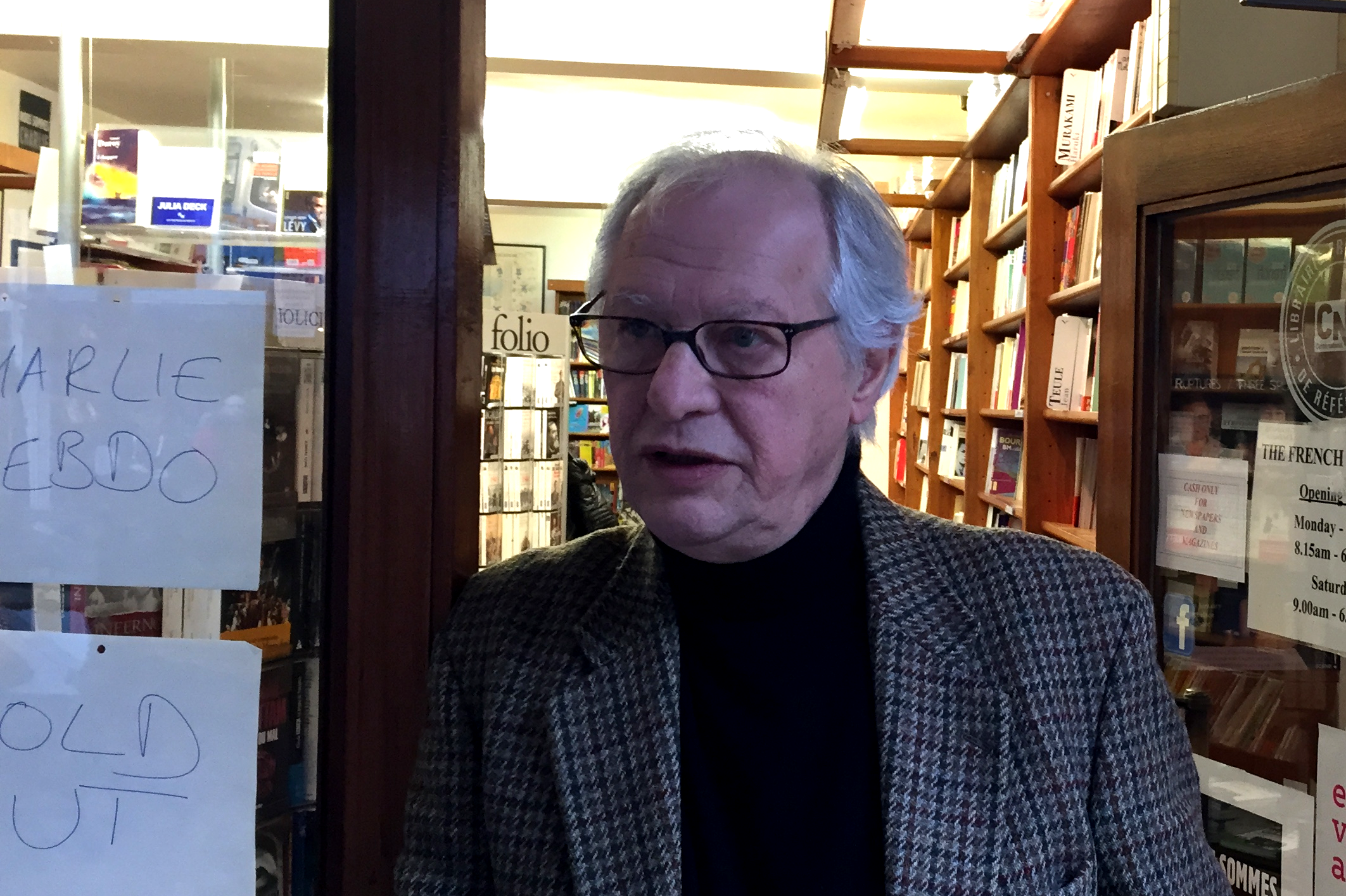 Robert Zaigue, the owner of The French Bookshop in South Kensington