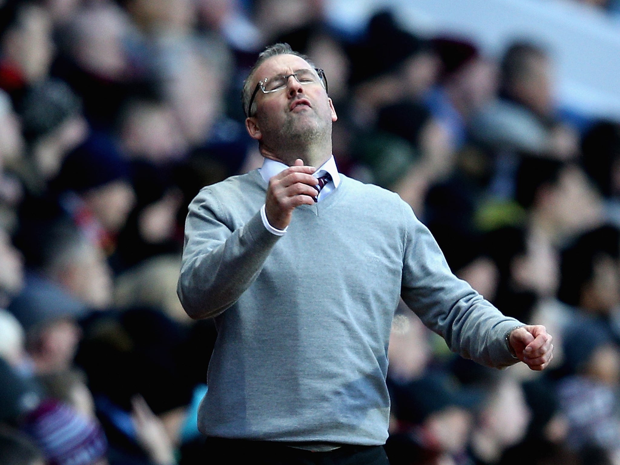 Aston Villa manager Paul Lambert