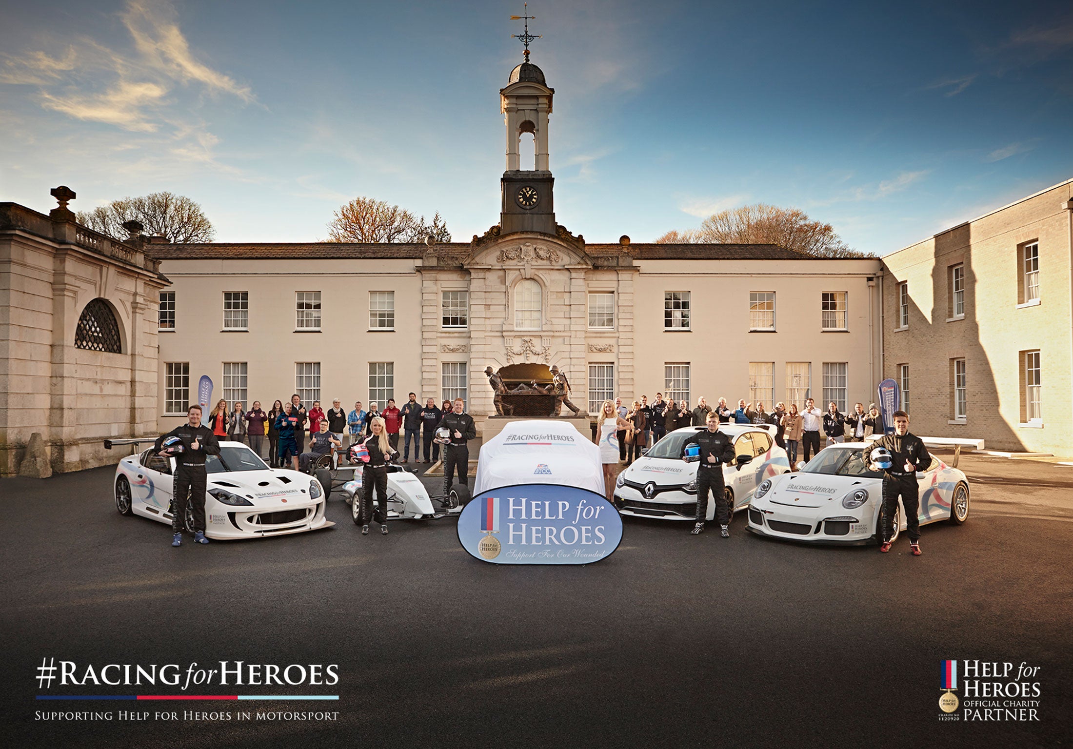 #RacingforHeroes will run in the BTCC, Porsche Carrera Cup (GB), Ginetta GT4 Supercup, Renault Clio Cup UK and Formula 4 Championship