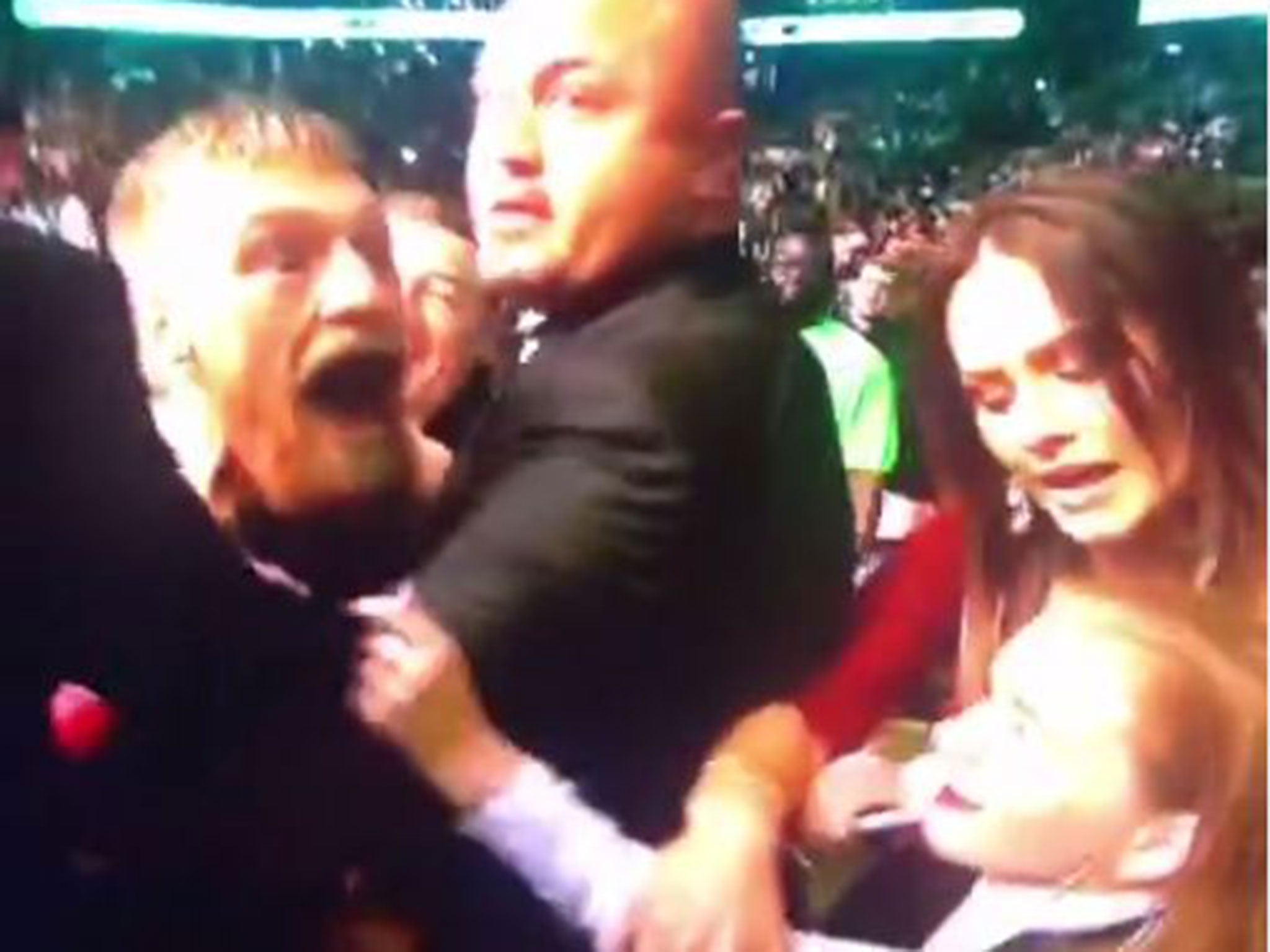 McGregor confronted Aldo immediately after knocking out Siver