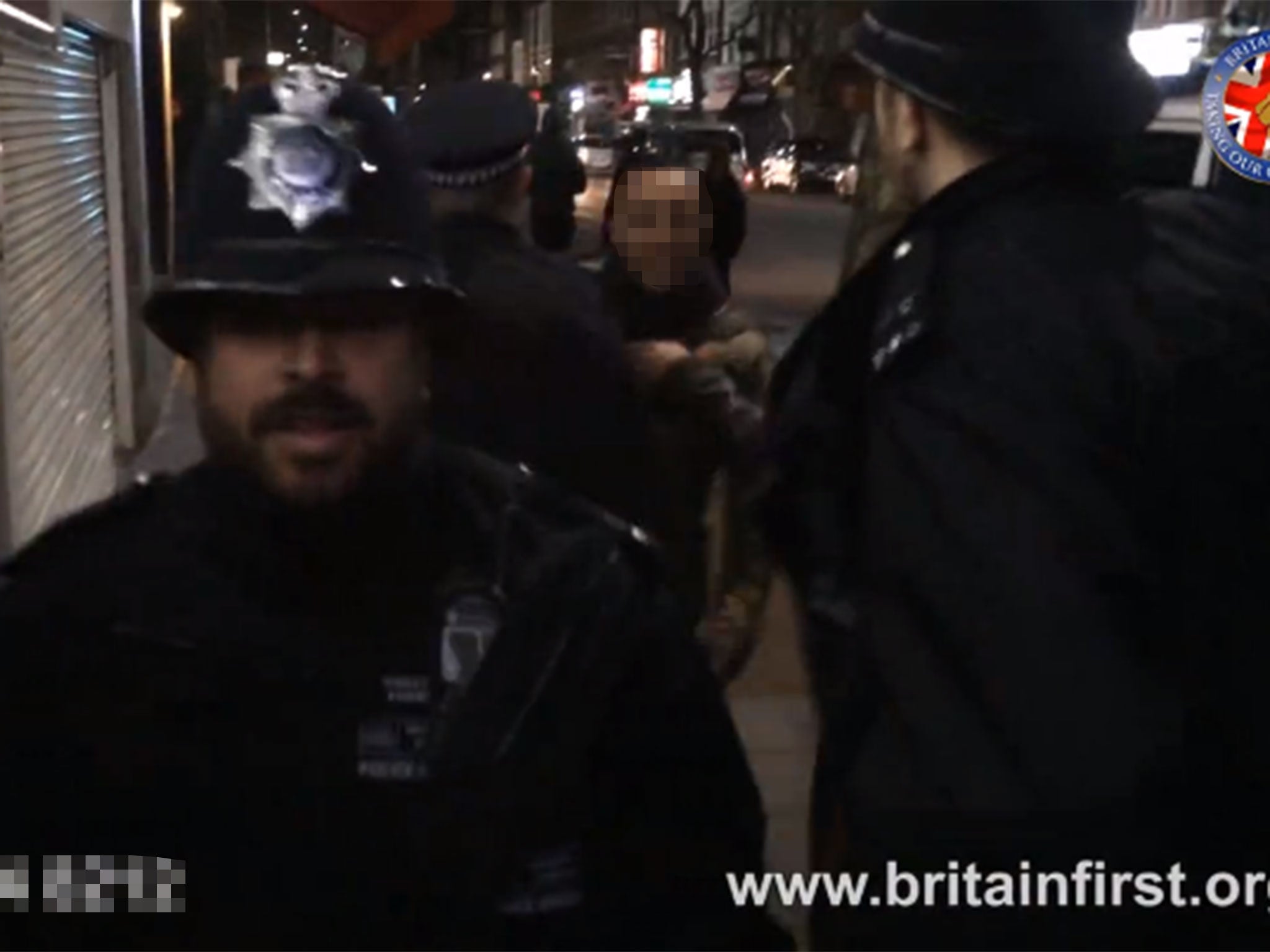 Some members of the public were clearly angry following the apparent provocative behaviour of the Britain First members