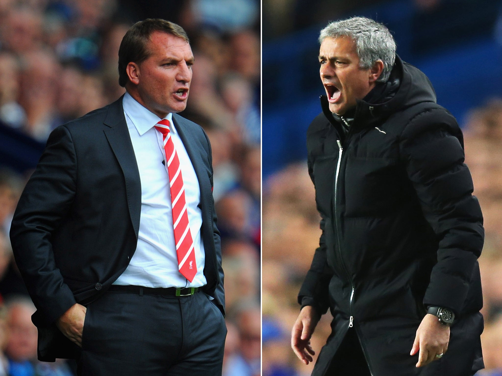 Brendan Rodgers and Jose Mourinho