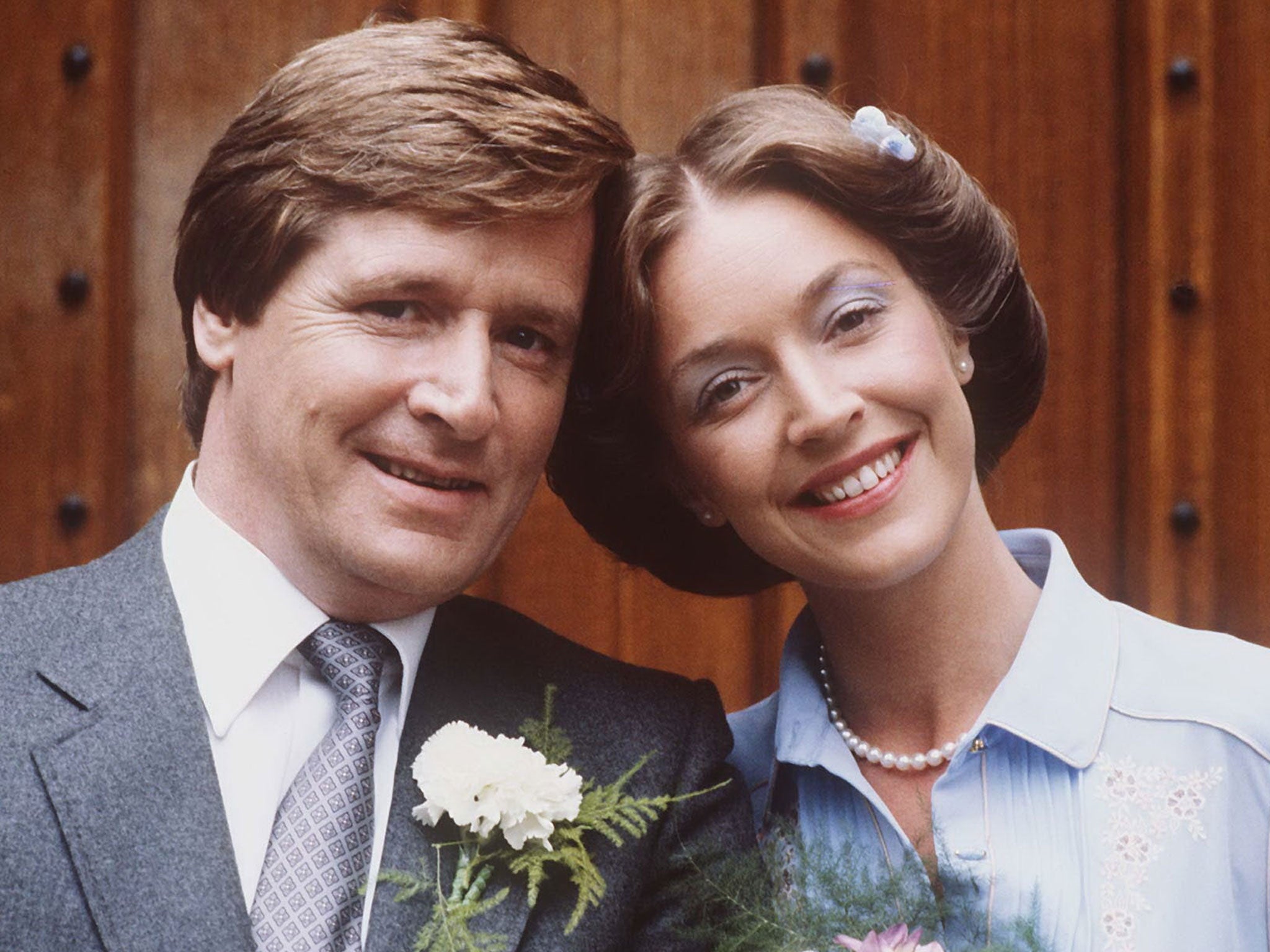 Anne Kirkbride and Bill Roache as Deirdre and Ken Barlow in Corrie