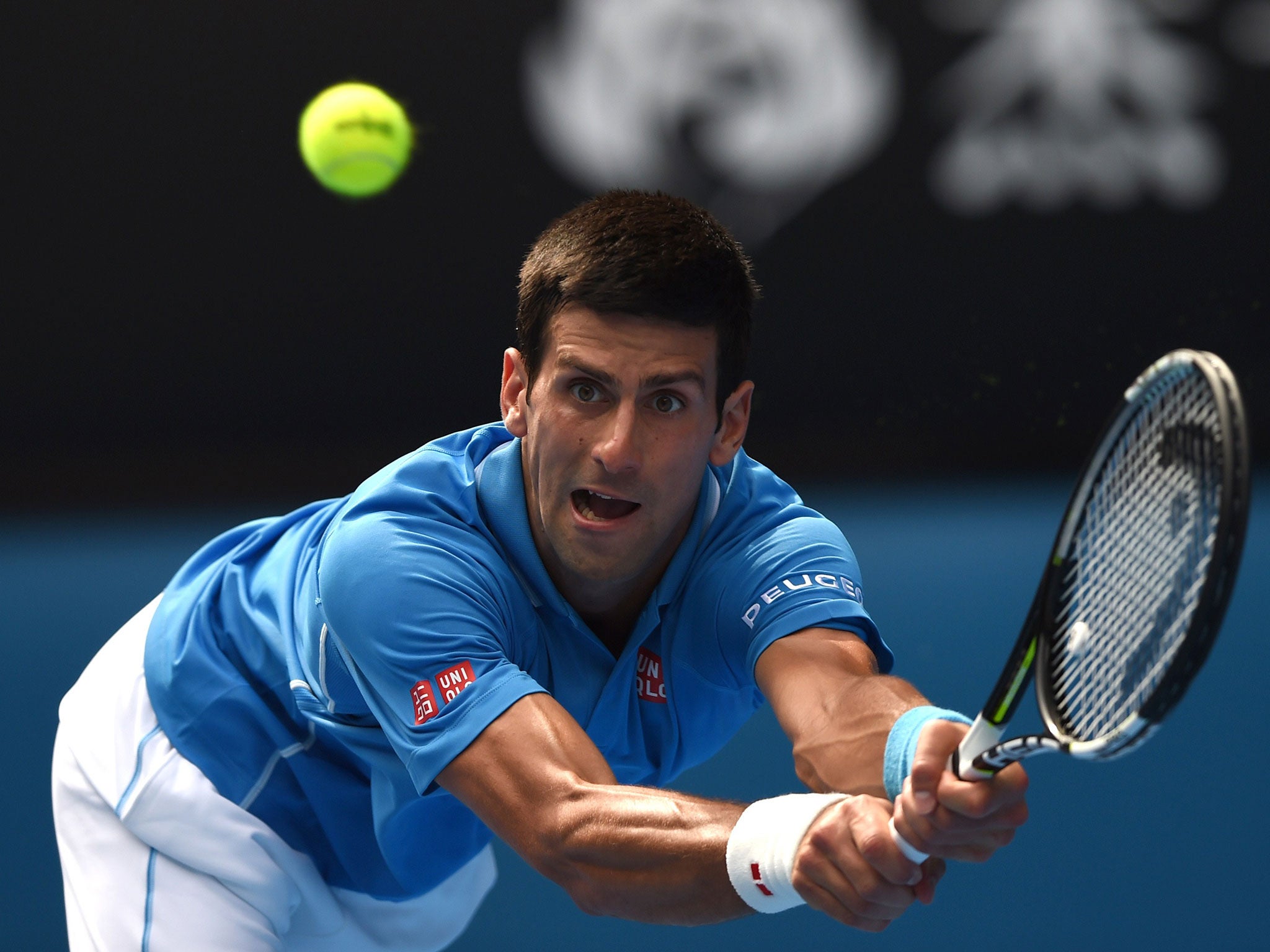 Djokovic cruised through his first round match winning 6-3 6-2 6-4