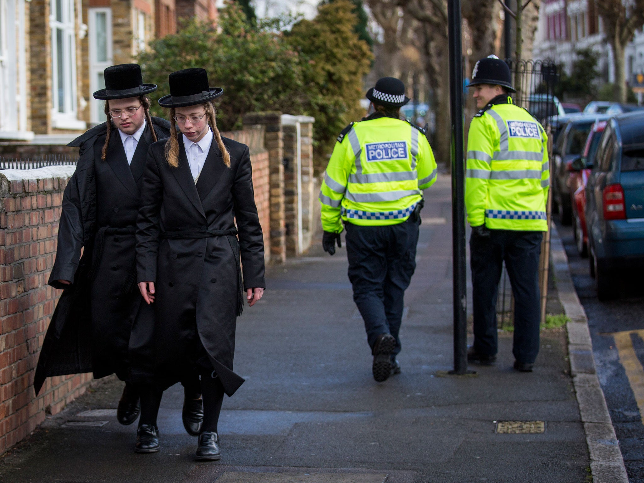 Police considered increasing patrols in areas with large Jewish communities such as London and Manchester in response to the Paris attacks